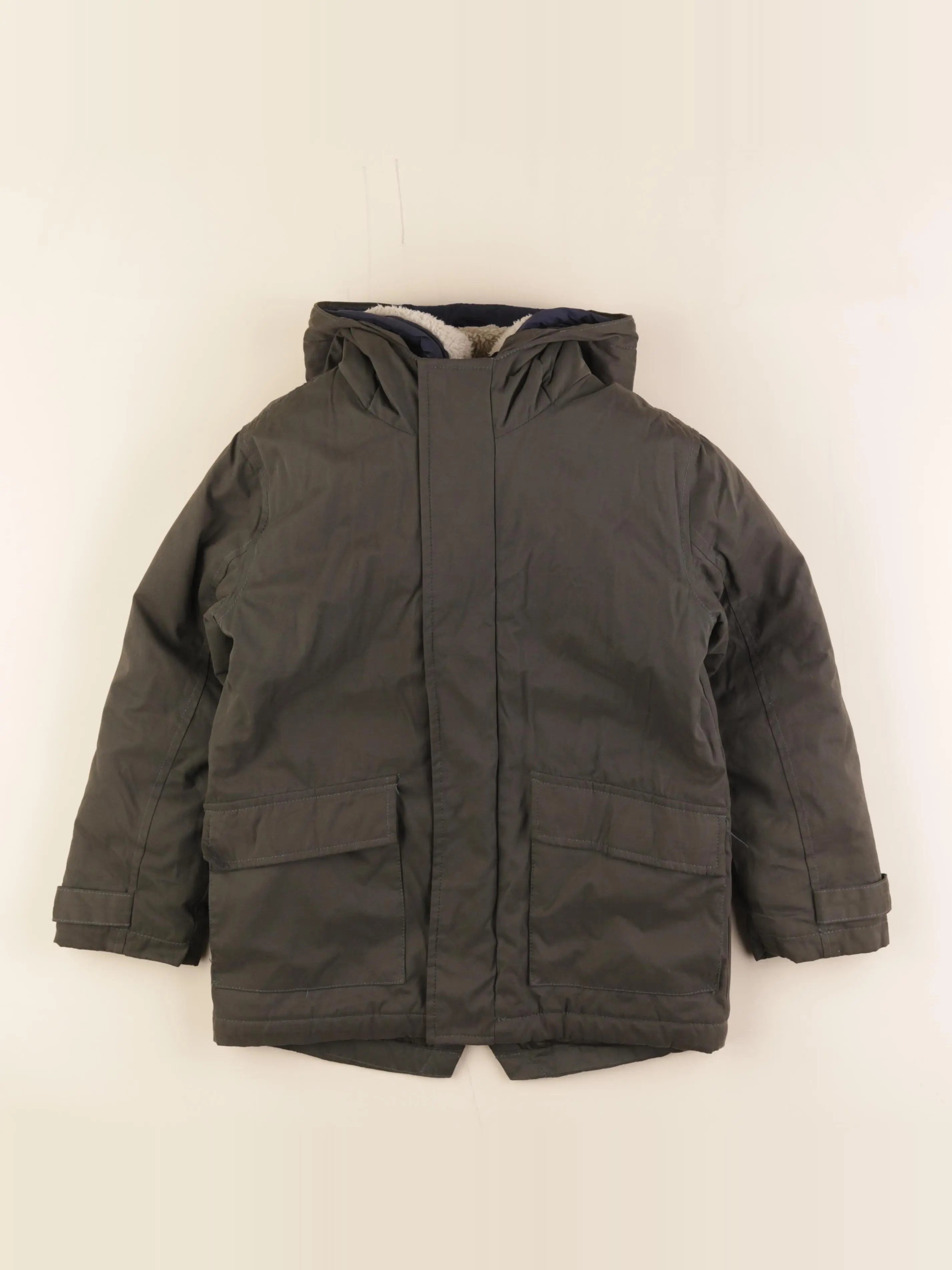 Vertbaudet - parka vert - 7 ans