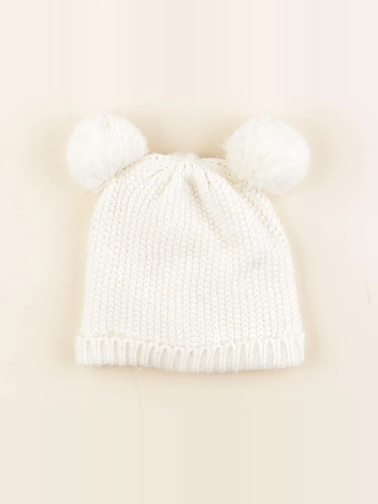 Vertbaudet - bonnet blanc - 8/10 ans