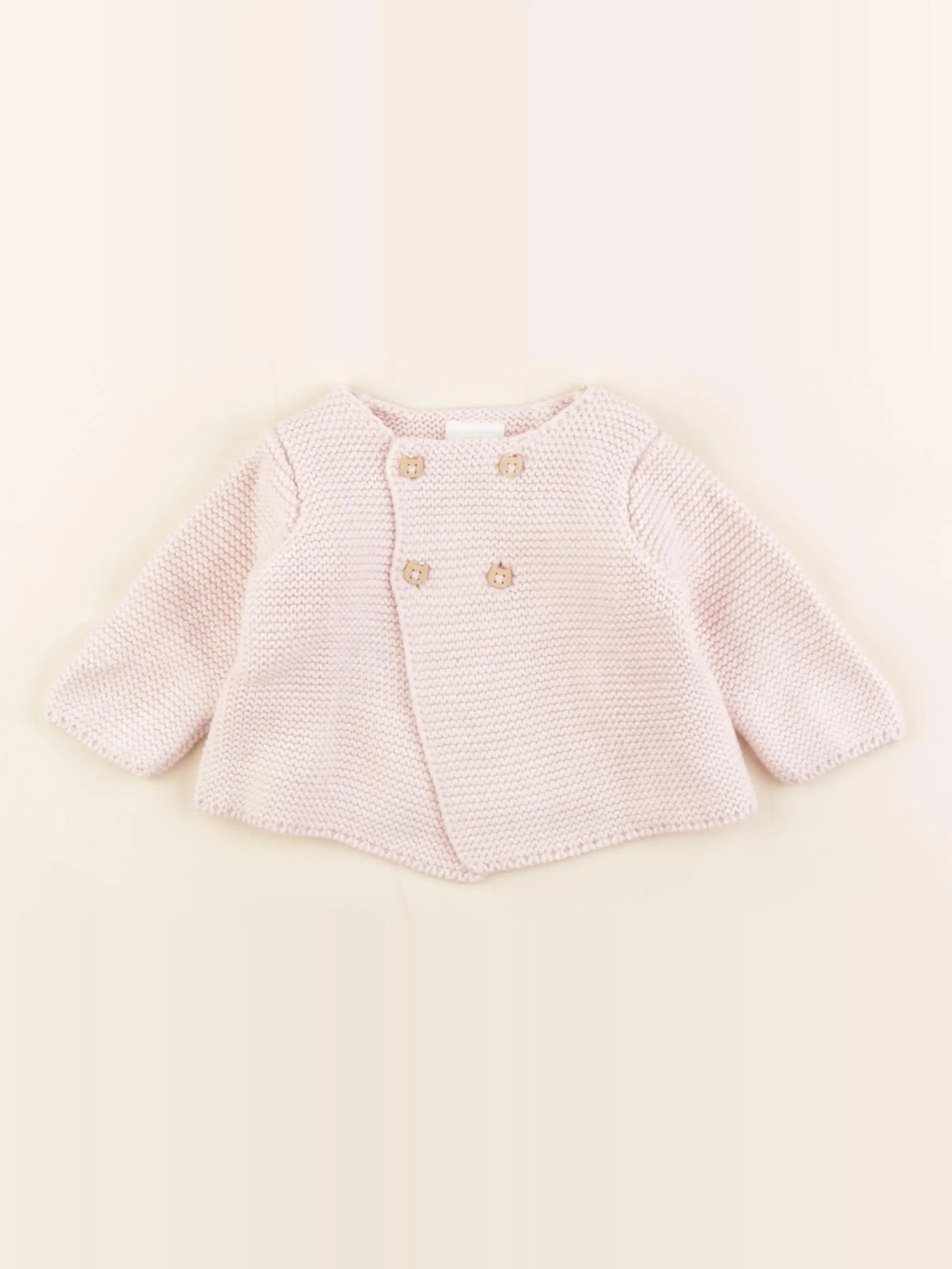 Tape à l'oeil - gilet rose - 3 mois