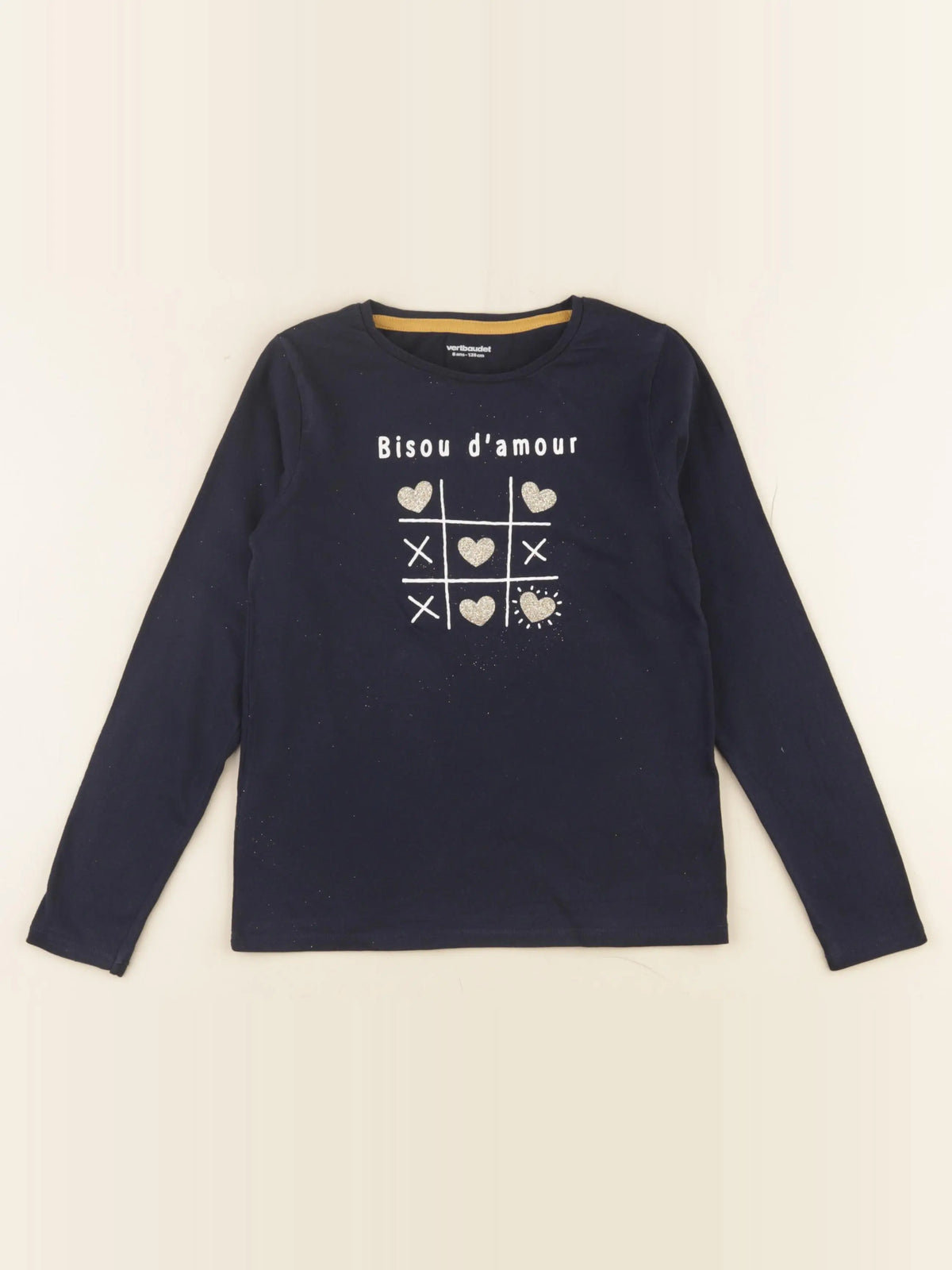 Vertbaudet - tee-shirt bleu - 8 ans
