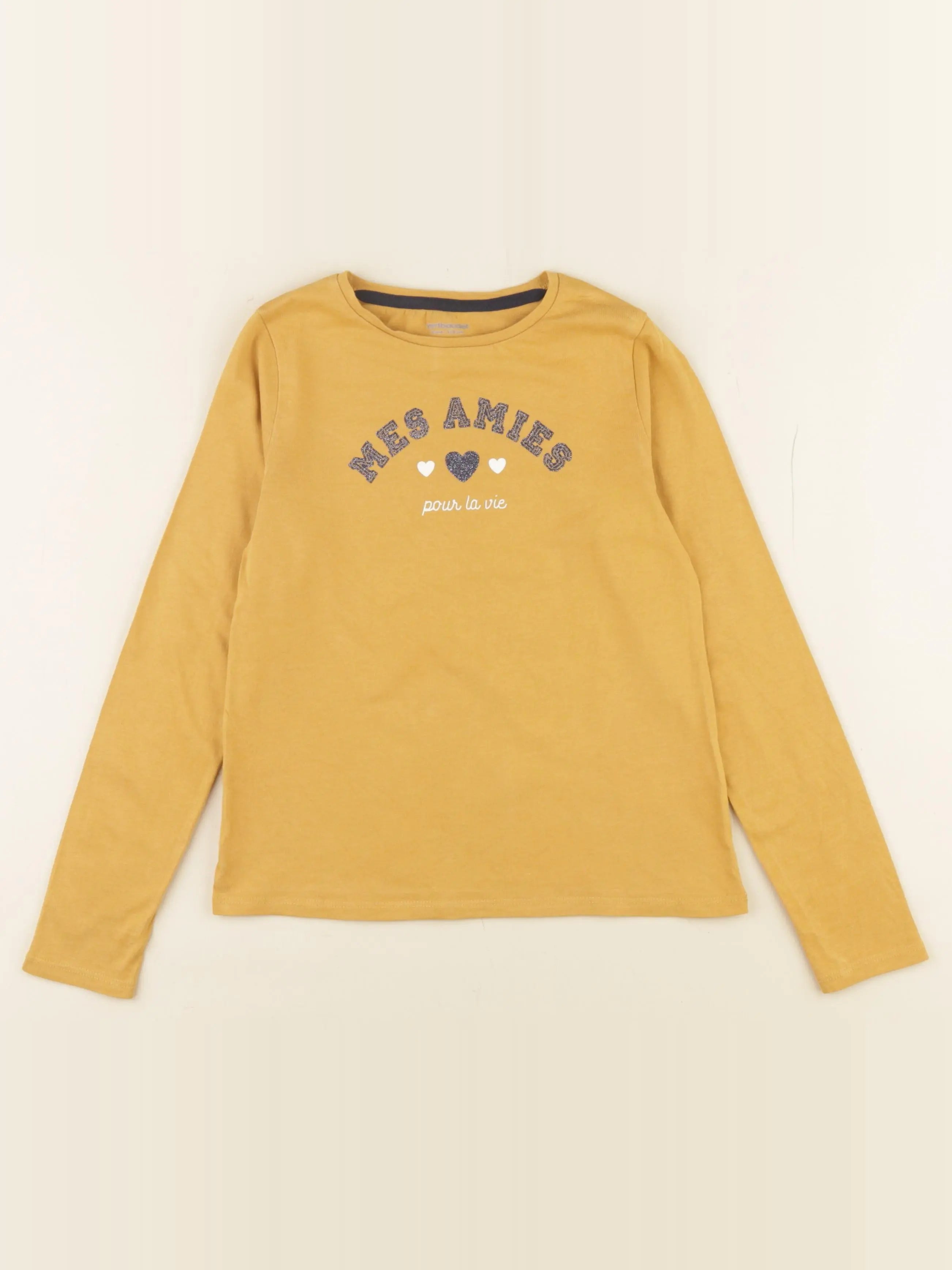 Vertbaudet - tee-shirt jaune - 8 ans