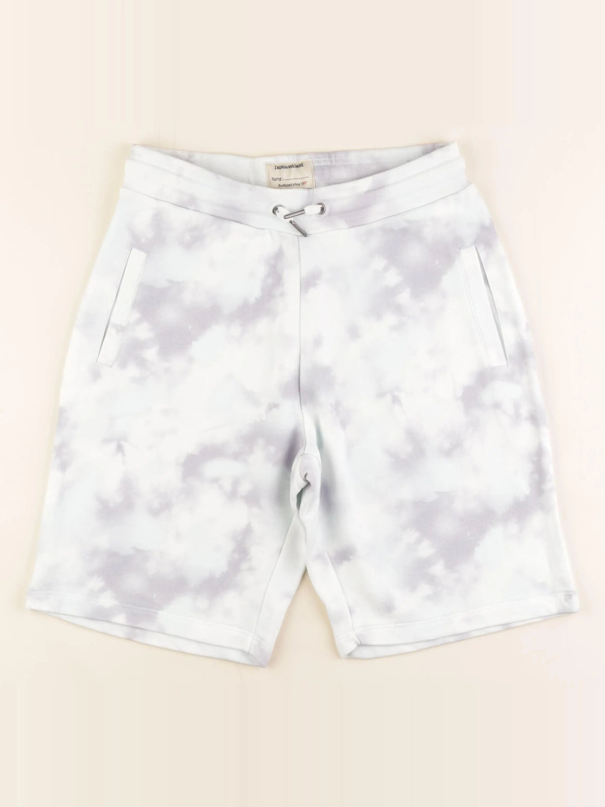 Zadig & Voltaire - short blanc, violet - 14 ans