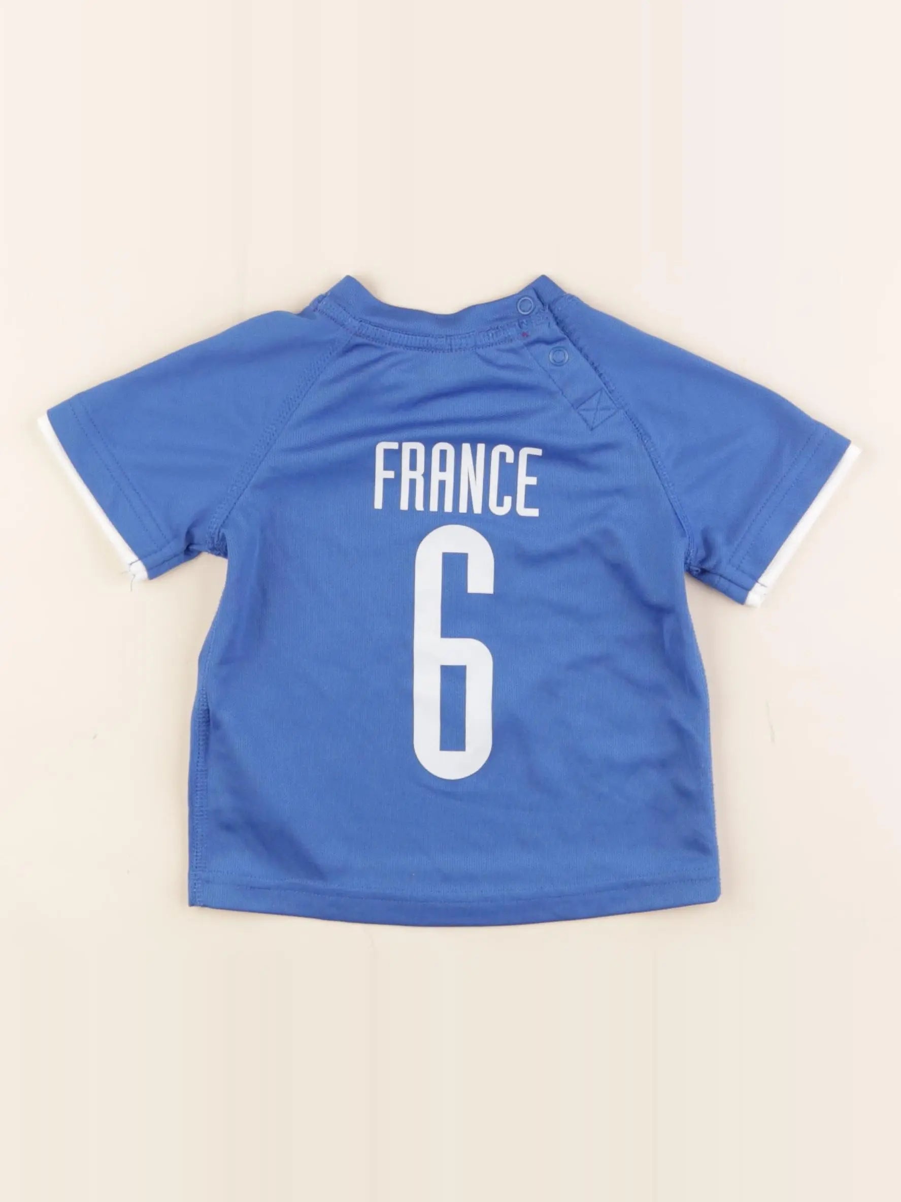 H&M - tee-shirt imprimé au dos bleu - 4/6 mois