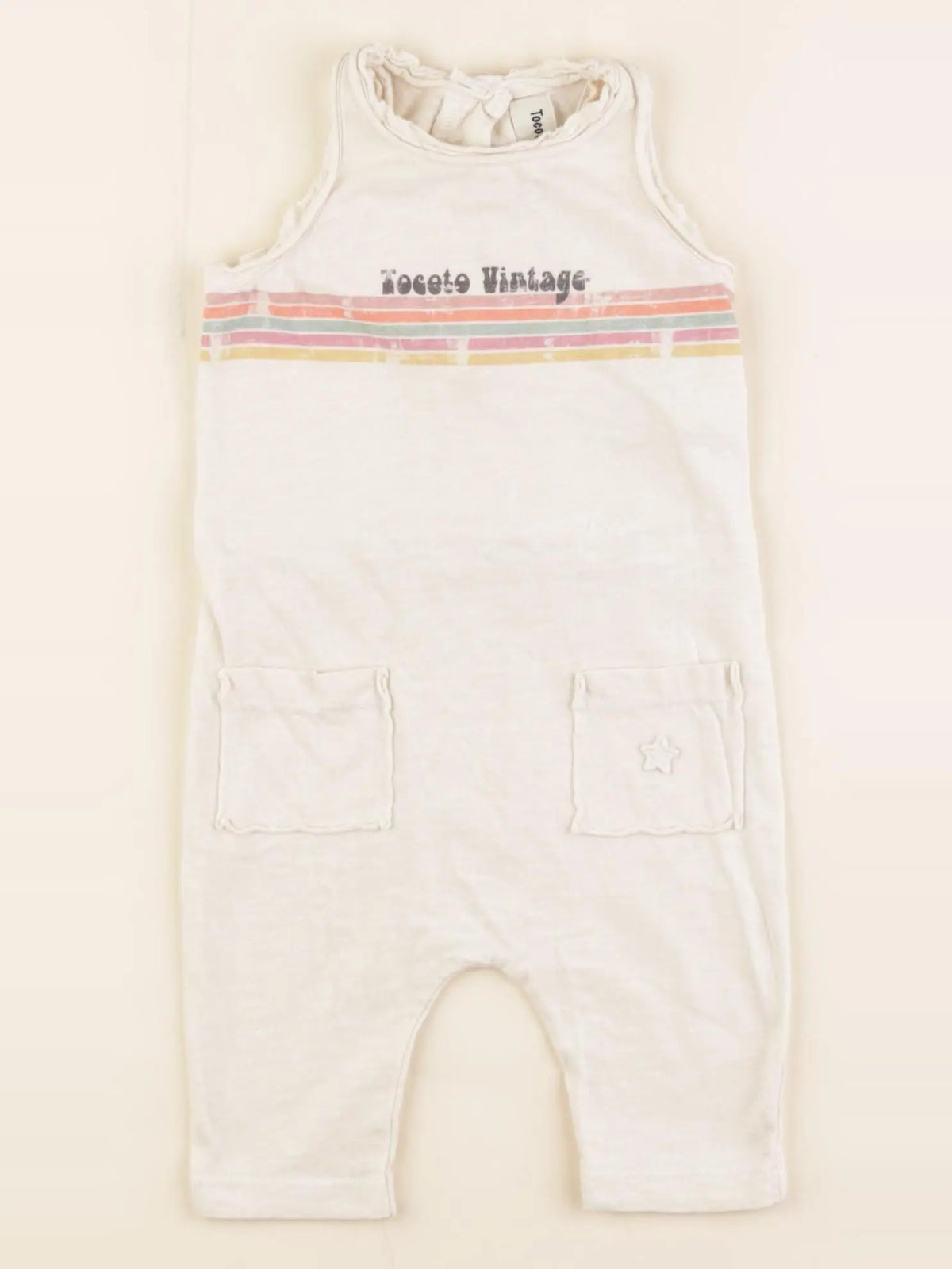 Tocoto vintage - combinaison beige - 3 mois