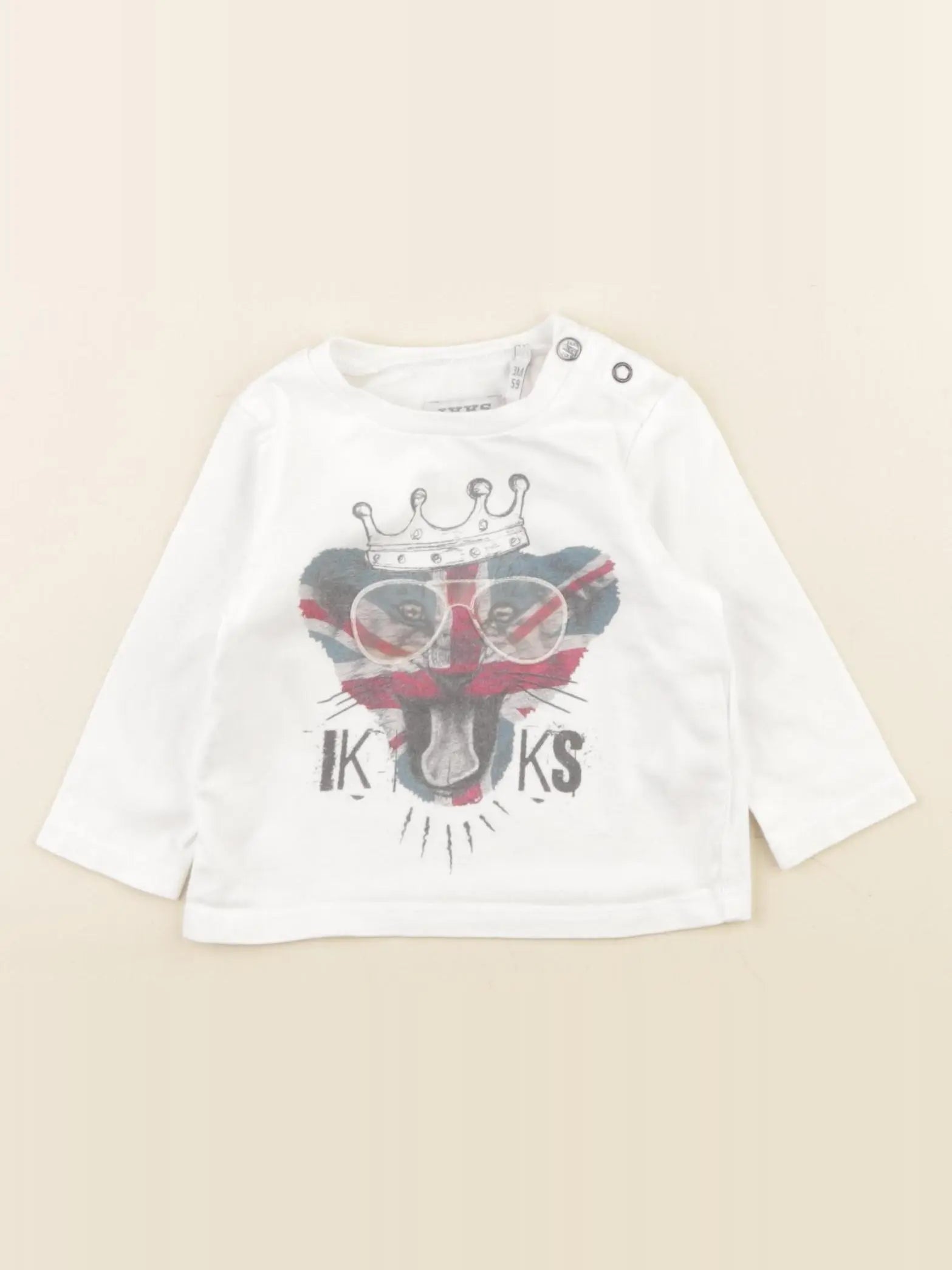 IKKS - tee-shirt blanc - 3 mois