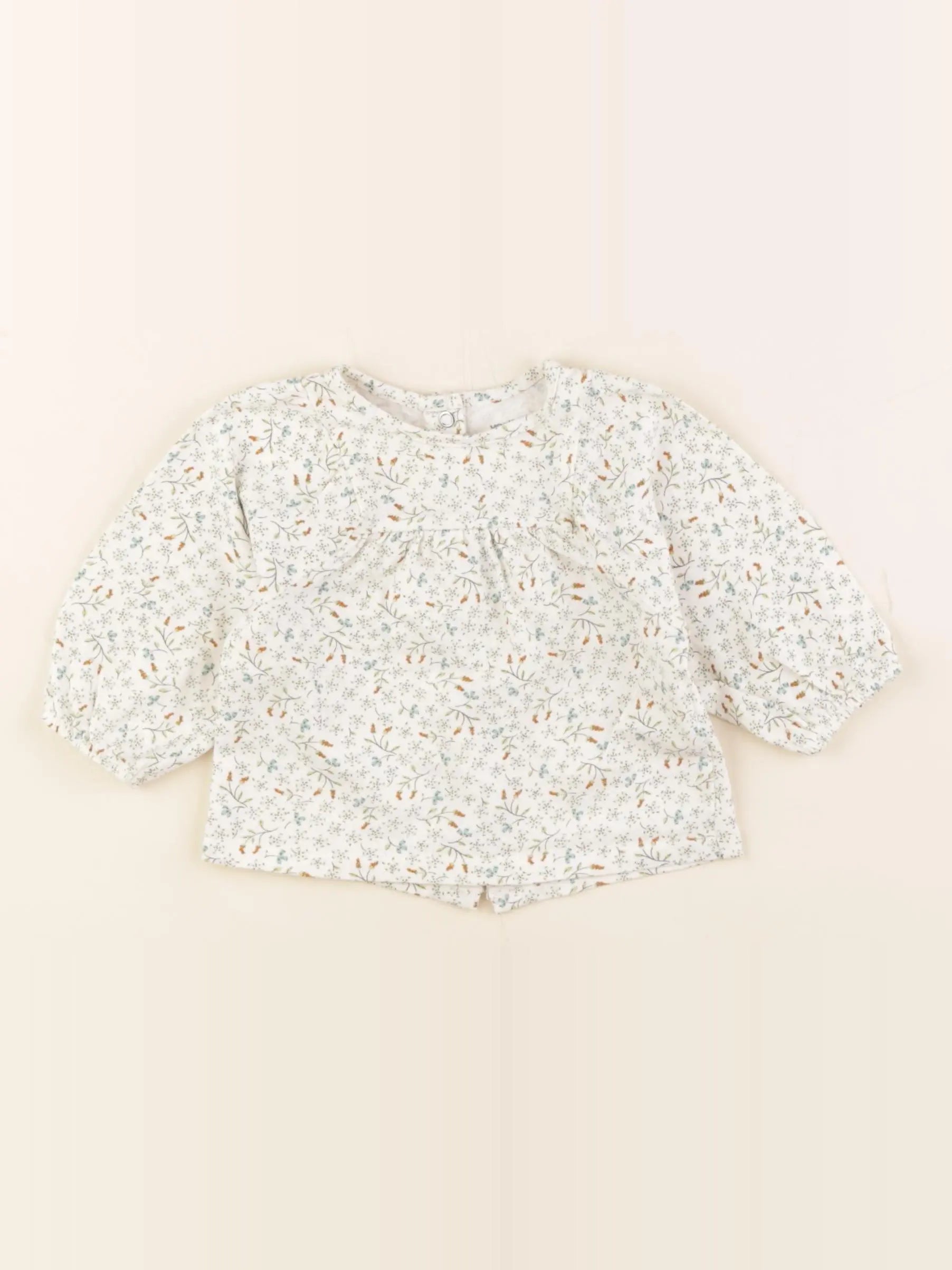 Vertbaudet - tee-shirt beige - 3 mois