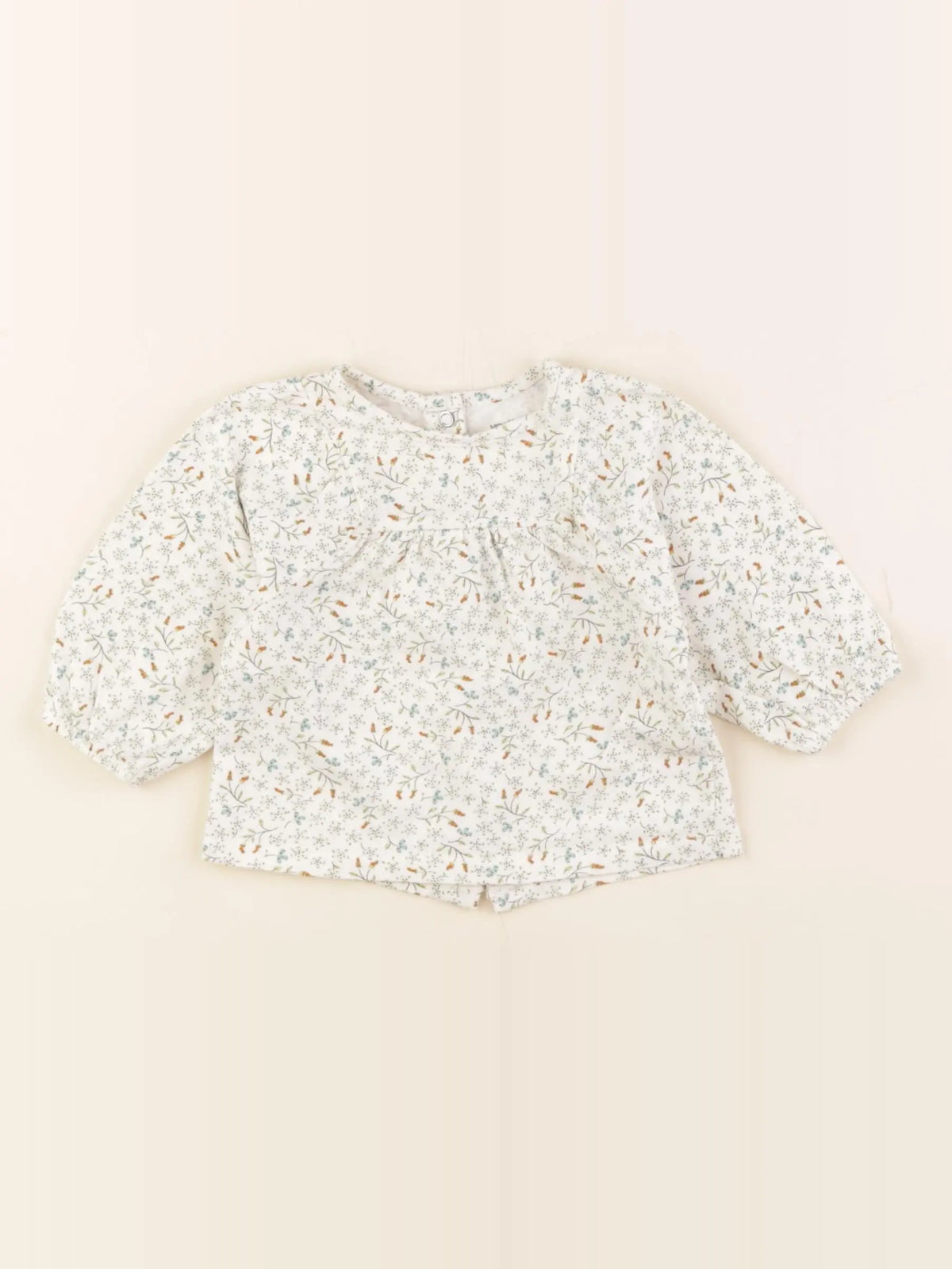 Vertbaudet - tee-shirt beige - 3 mois