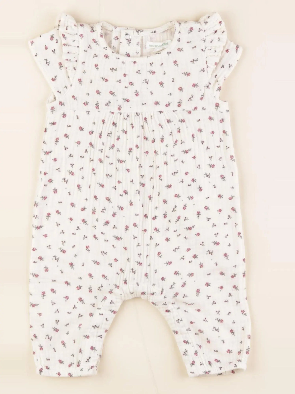 Vertbaudet - combinaison blanc - 3 mois