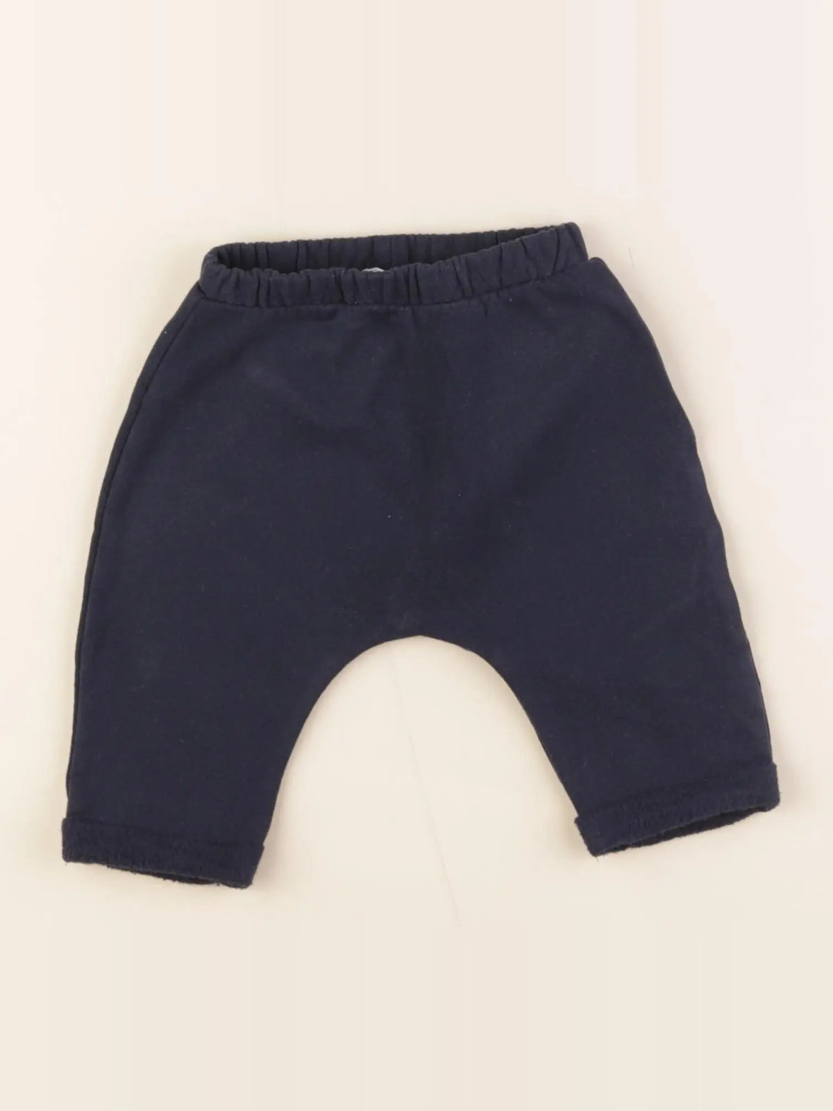 Vertbaudet - sarouel doublé bleu - 3 mois