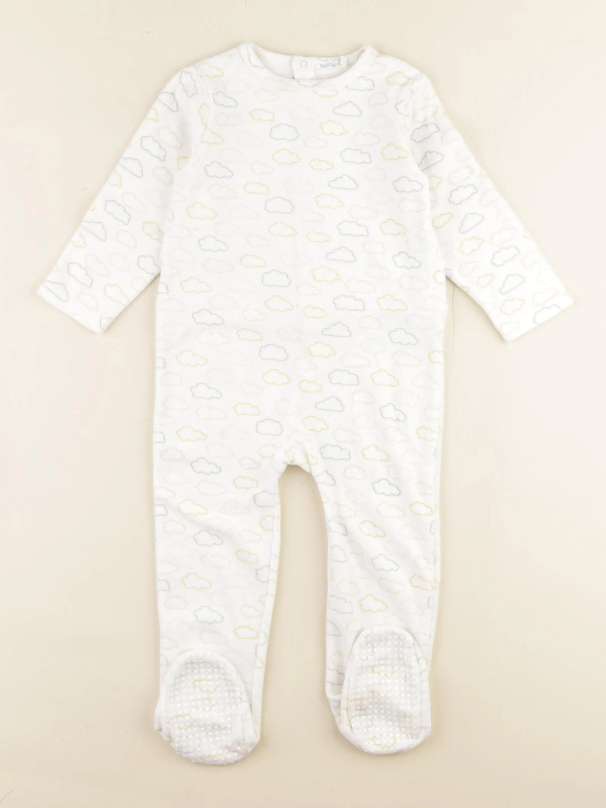 Boutchou - pyjama velours blanc - 24 mois