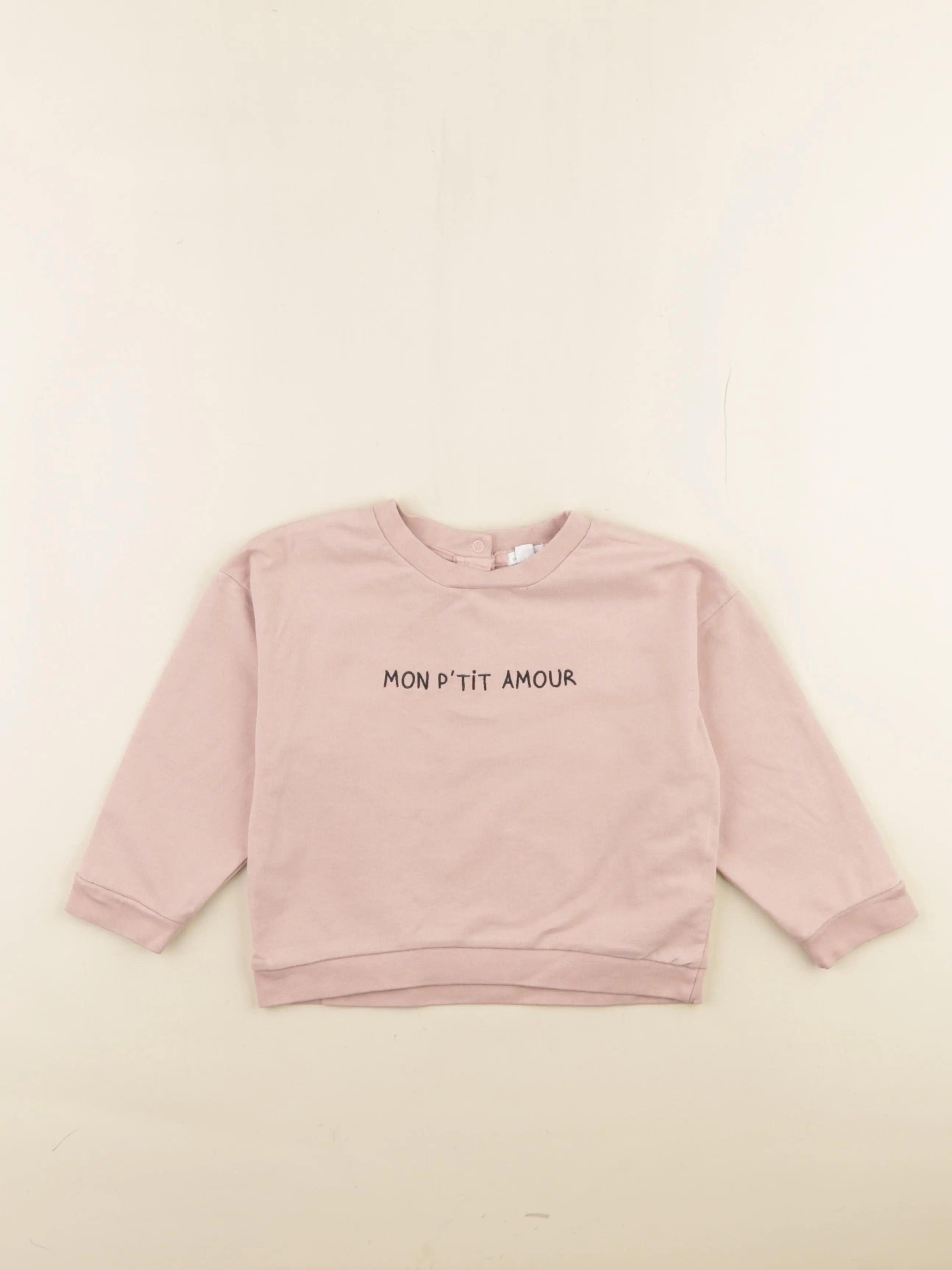 Vertbaudet - sweat rose - 36 mois
