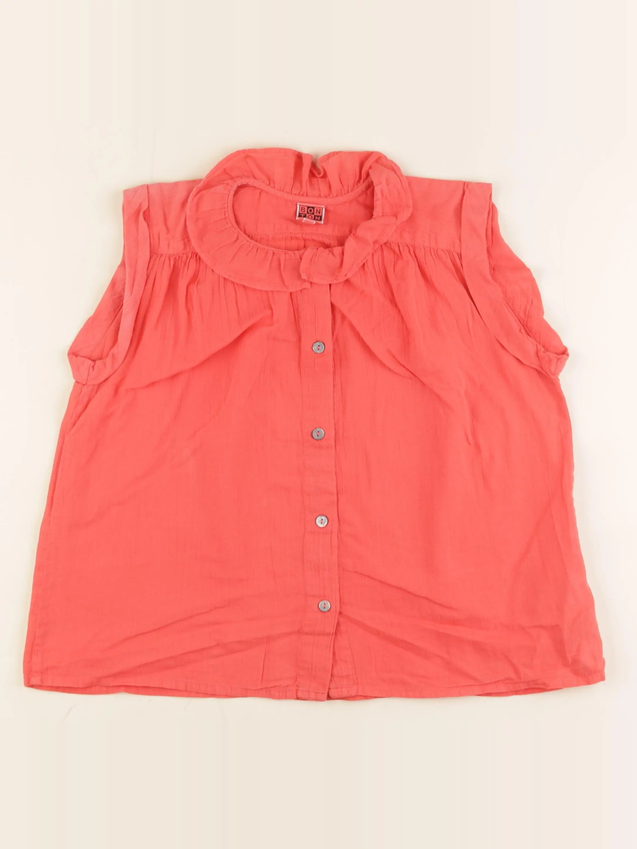 Bonton - blouse rouge - 8 ans