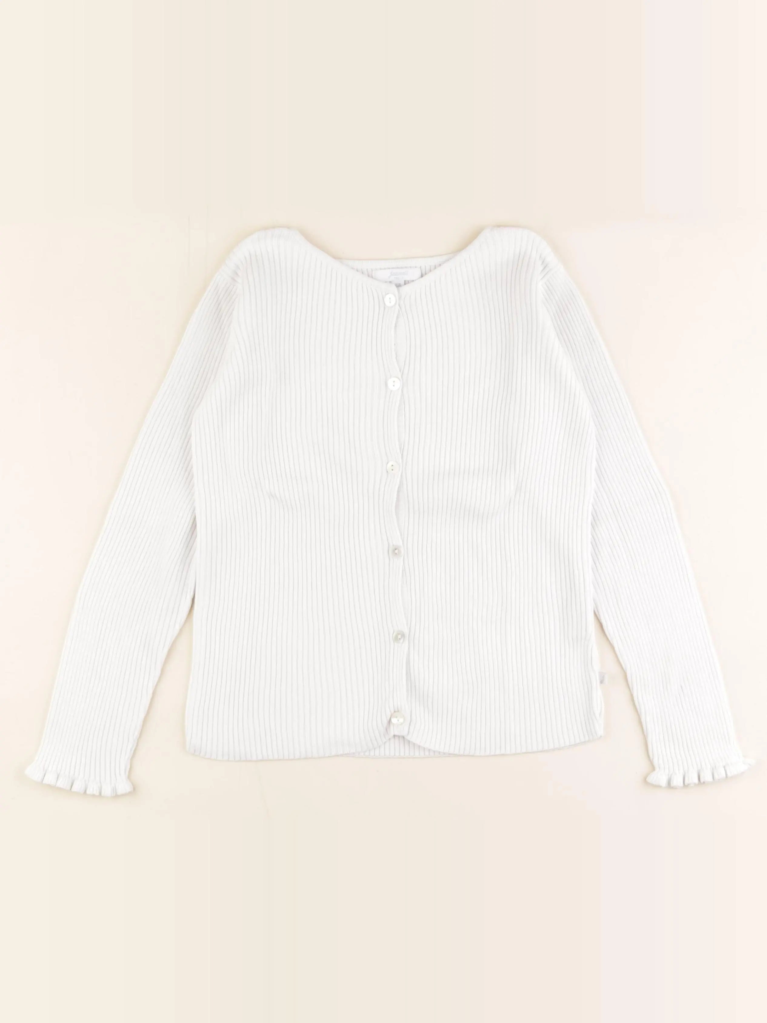 Jacadi - gilet blanc - 8 ans