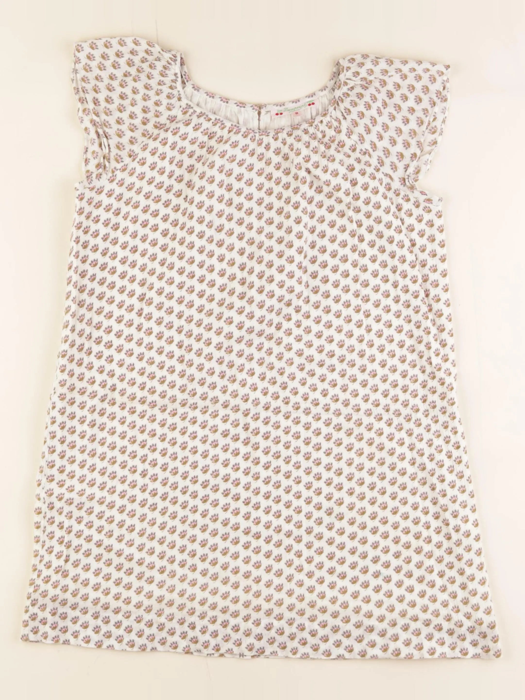 Bonpoint - robe beige - 8 ans