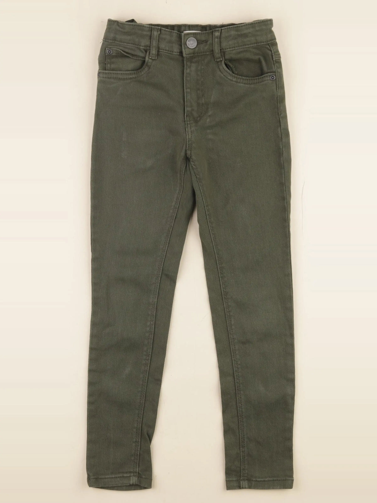Vertbaudet - pantalon vert - 7 ans