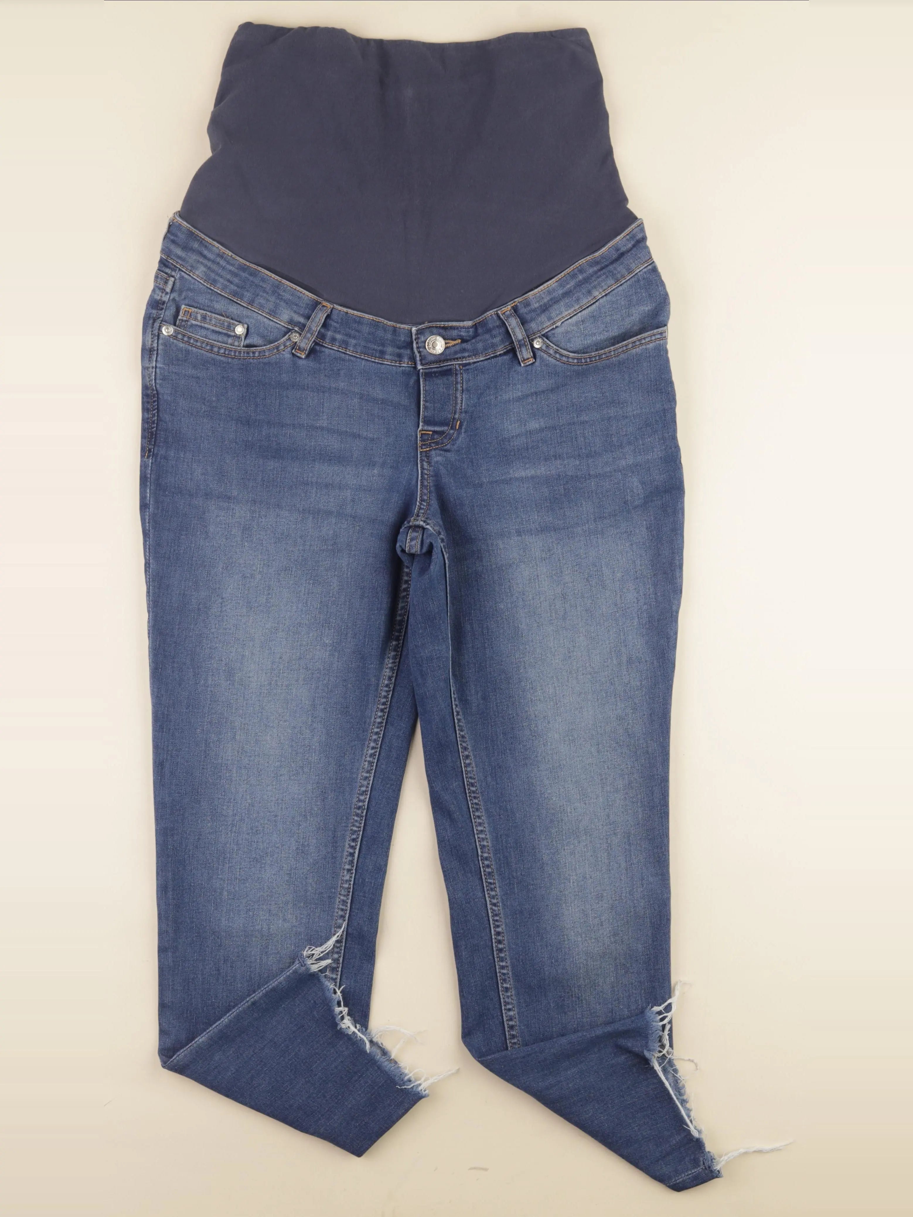 H&M - jean grossesse bleu - s