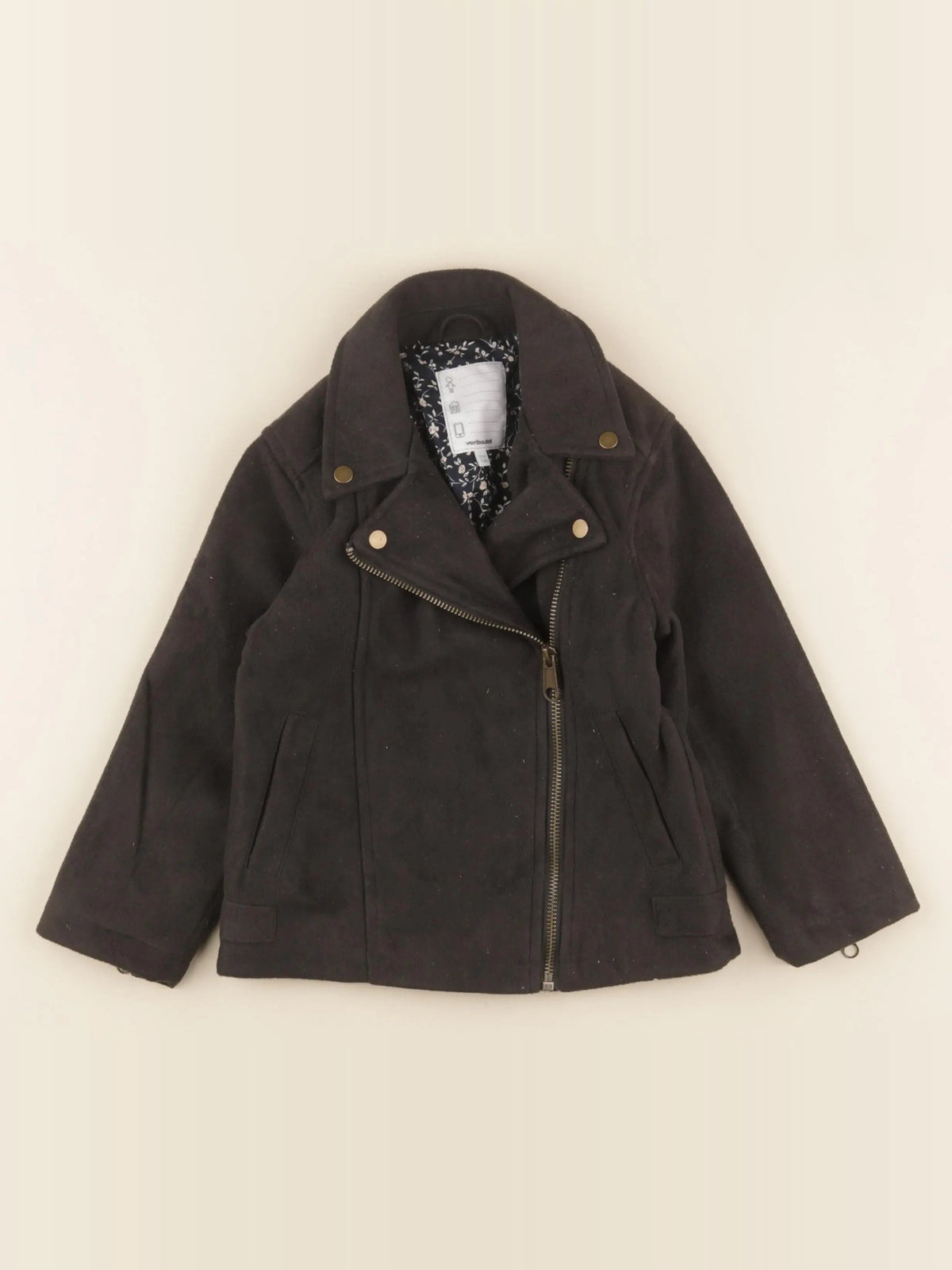 Vertbaudet - veste noir - 6 ans