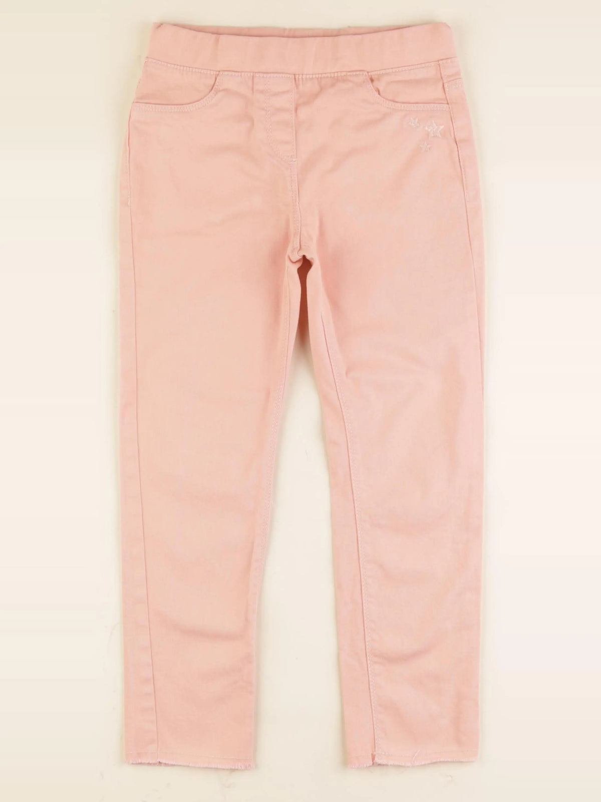 Vertbaudet - jegging orange - 7 ans