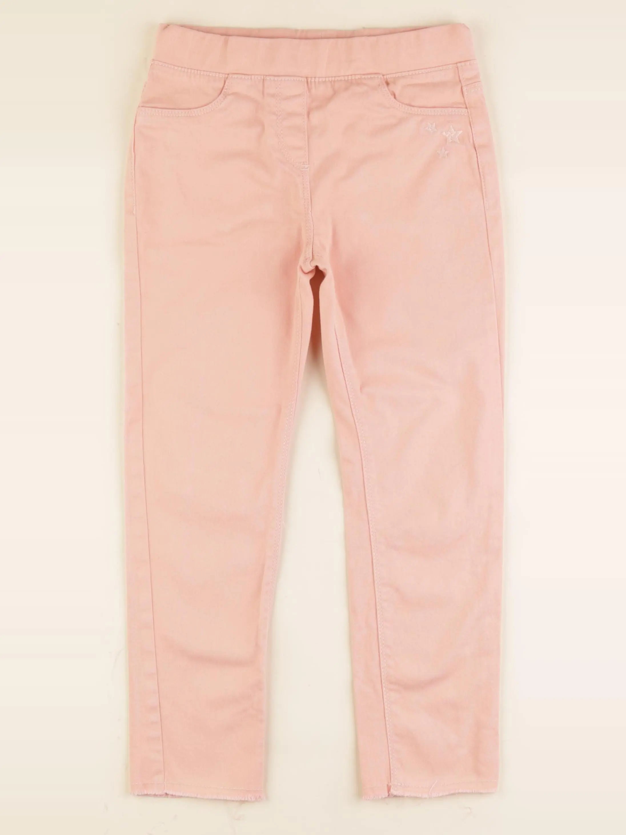 Vertbaudet - jegging orange - 7 ans