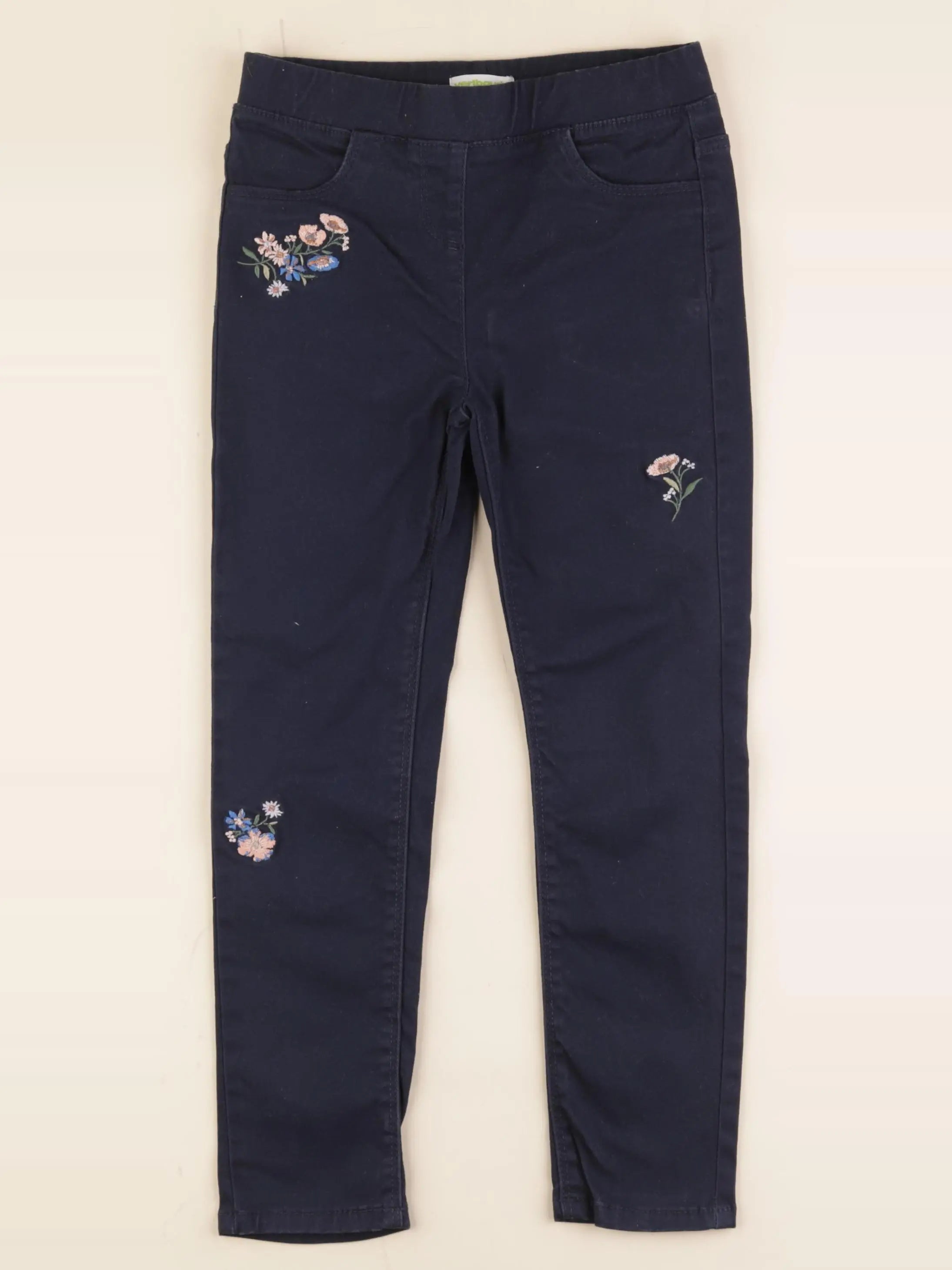 Vertbaudet - jegging bleu - 7 ans