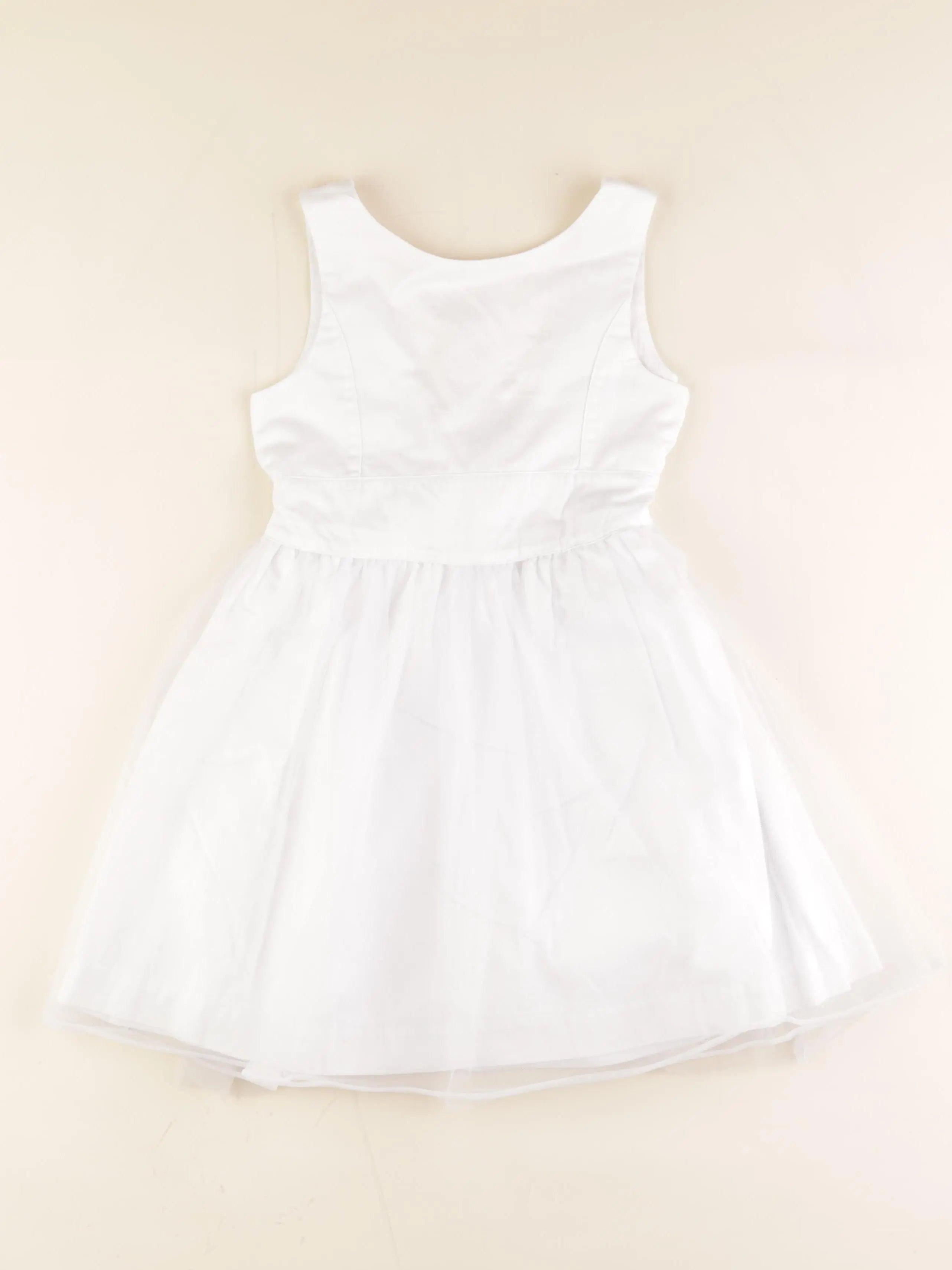 Vertbaudet - robe blanc - 7 ans