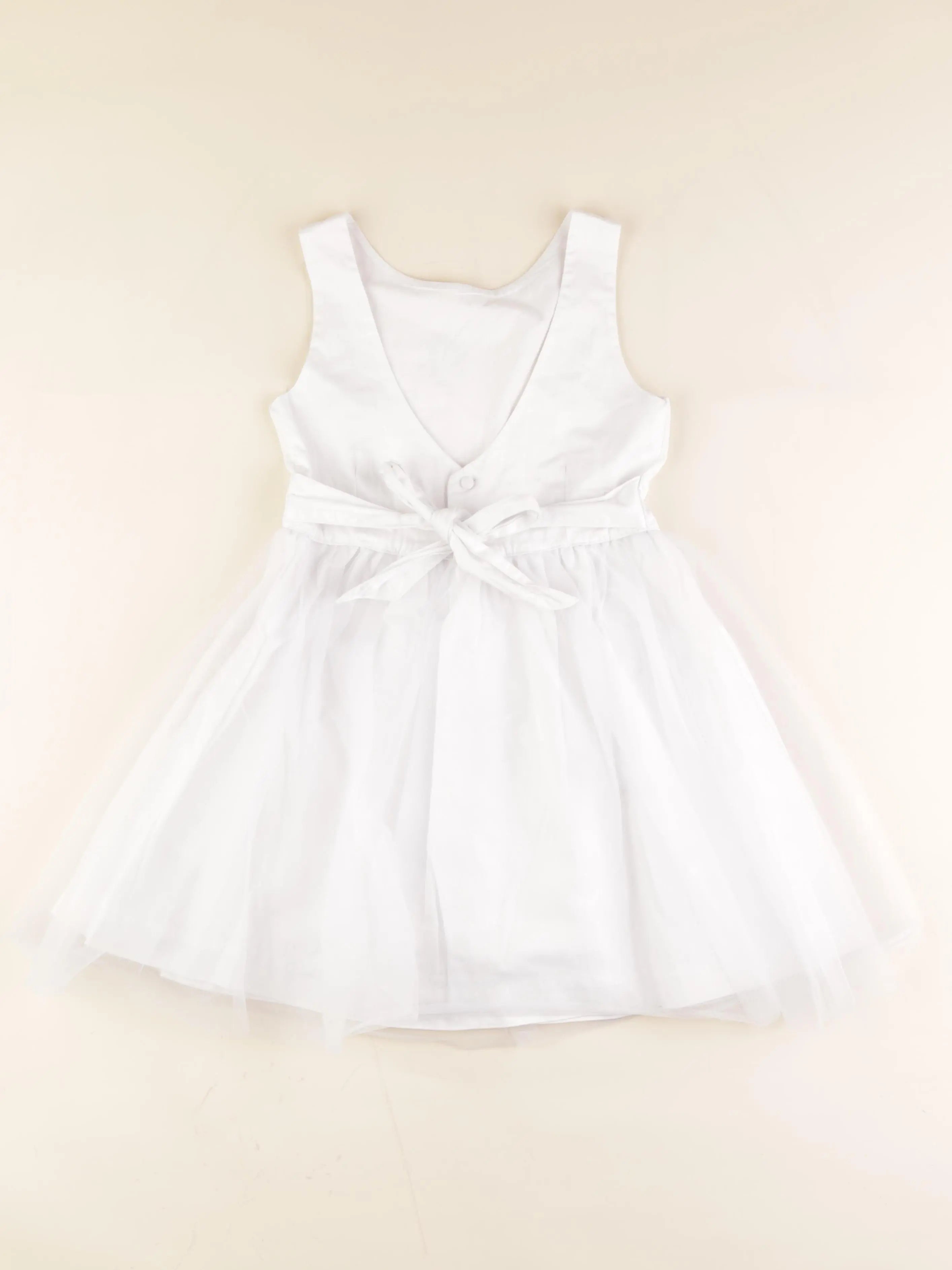 Vertbaudet - robe blanc - 7 ans