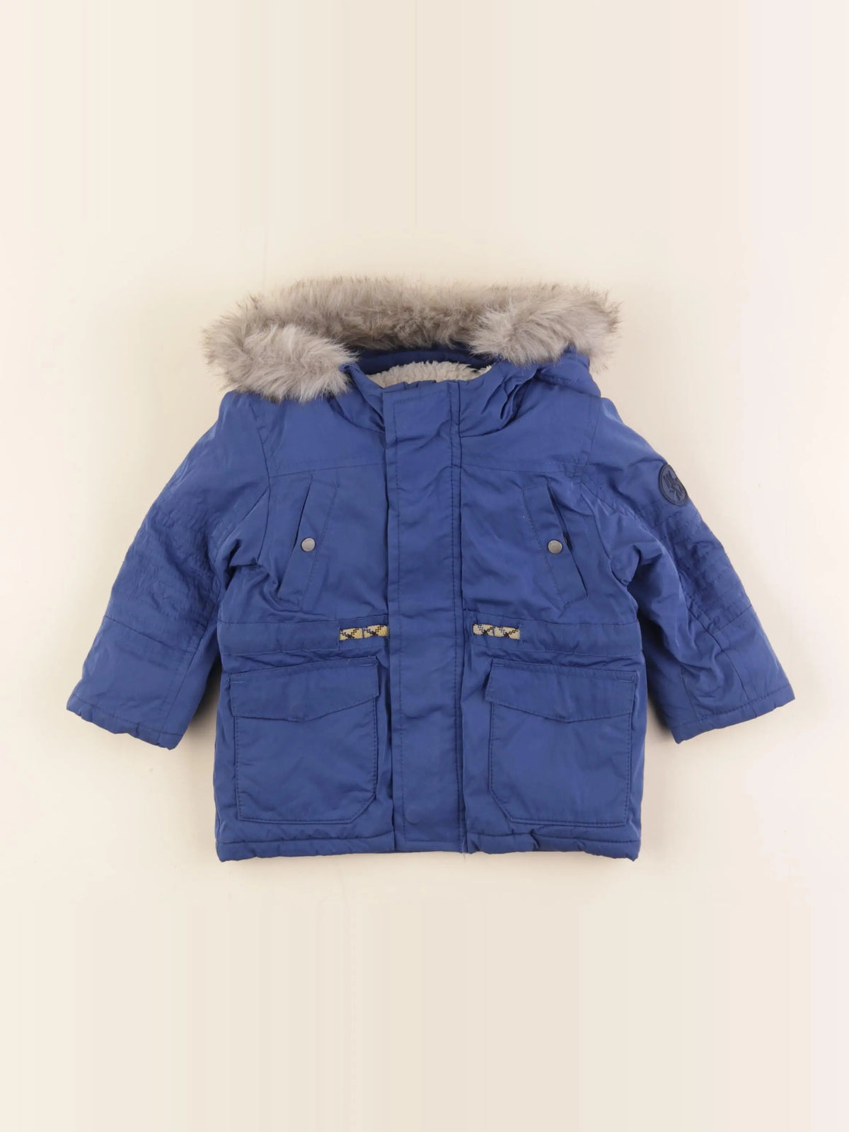IKKS - manteau bleu - 12 mois
