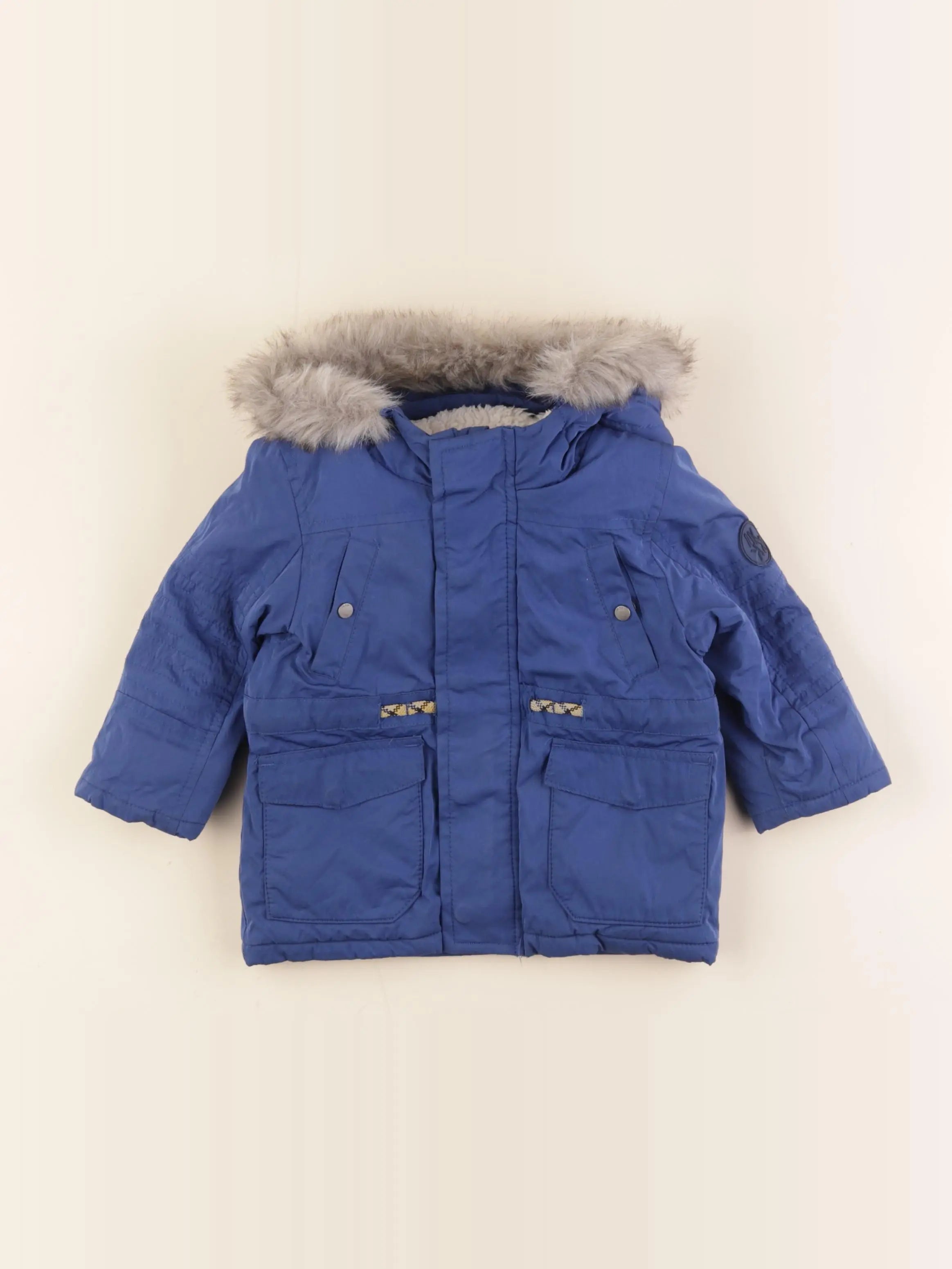 IKKS - manteau bleu - 12 mois