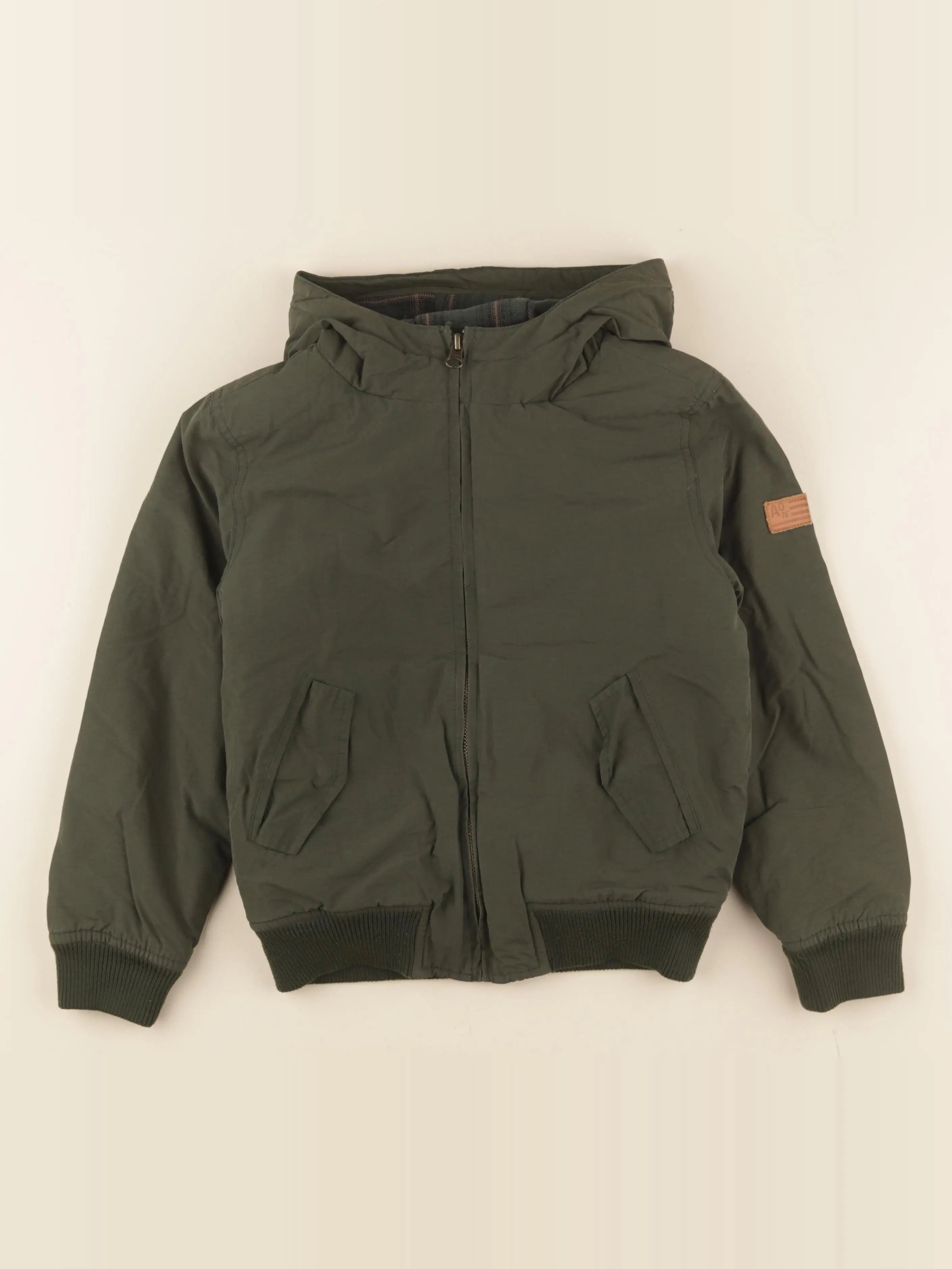 American Outfitters - veste doublé vert - 8 ans
