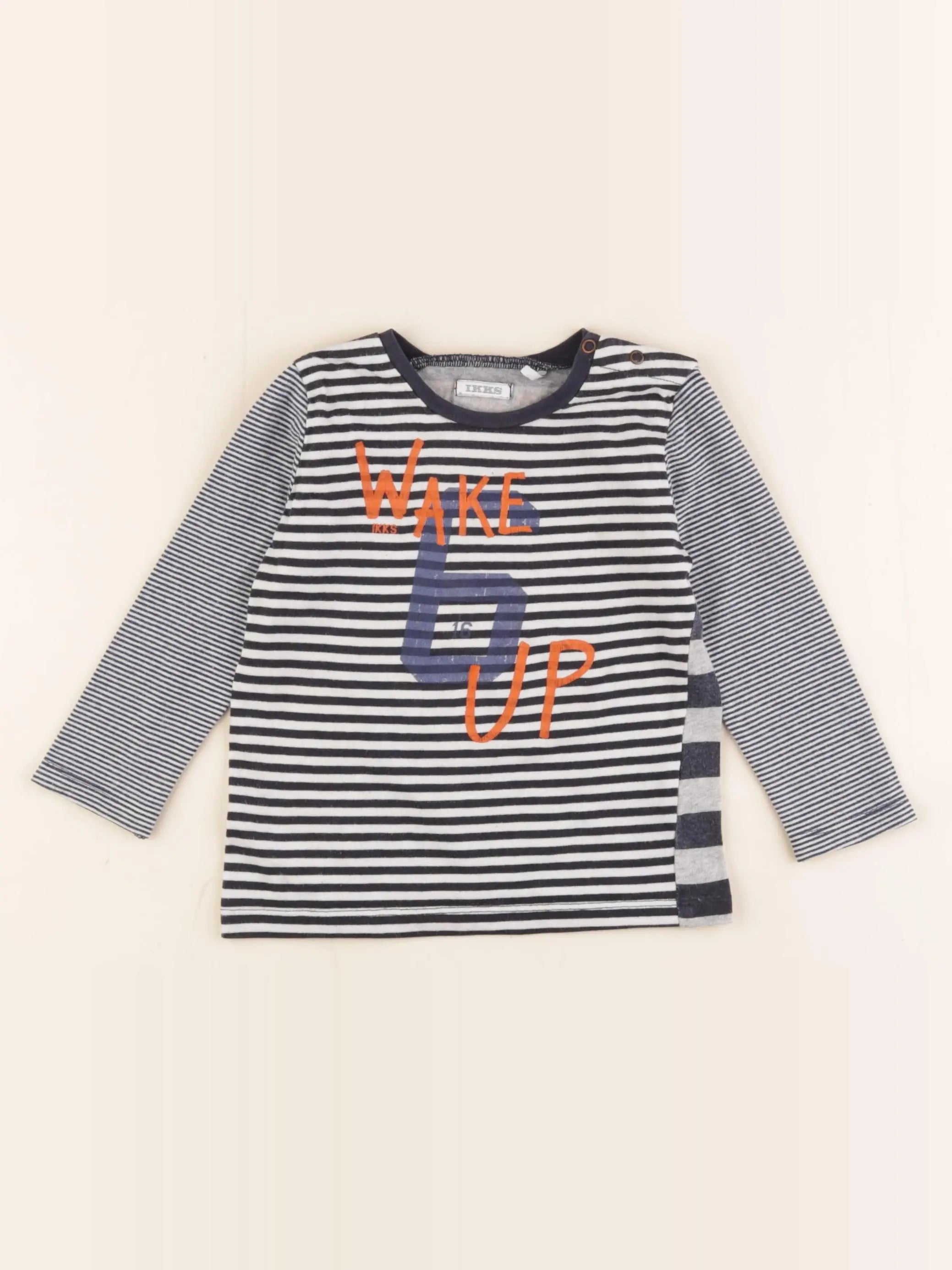 IKKS - tee-shirt bleu - 18 mois