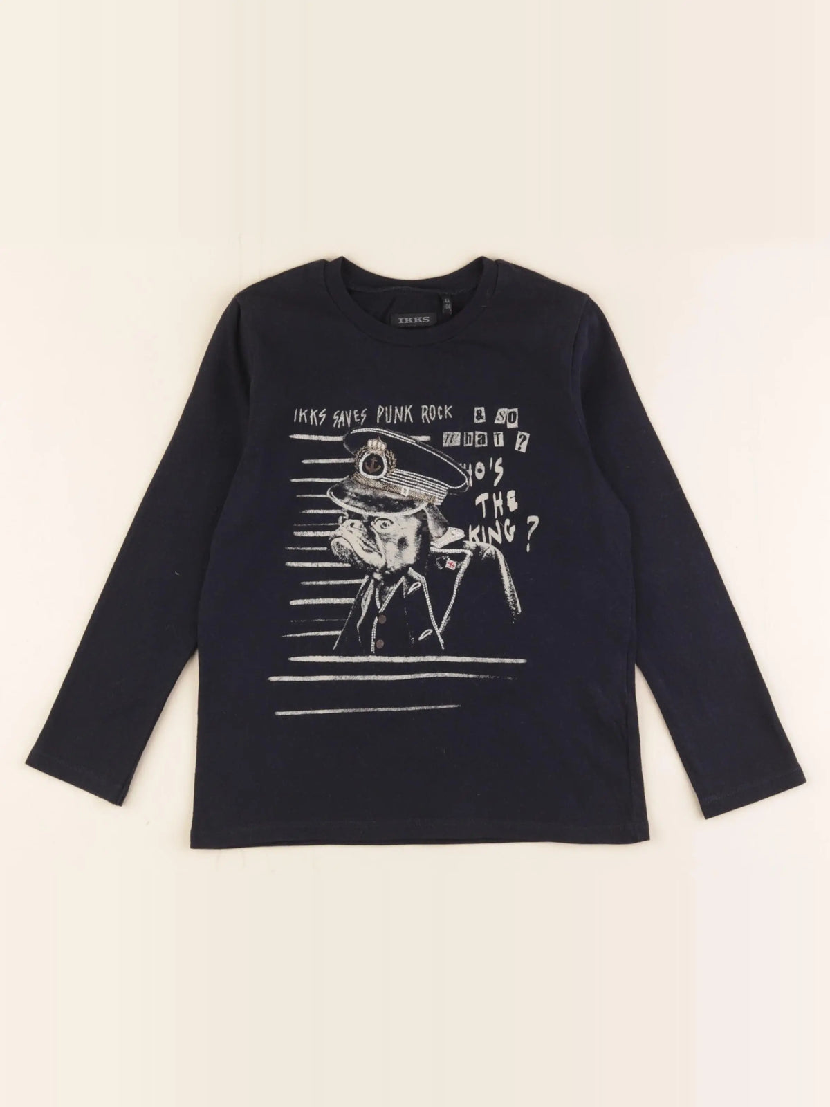 IKKS - tee-shirt bleu - 4 ans