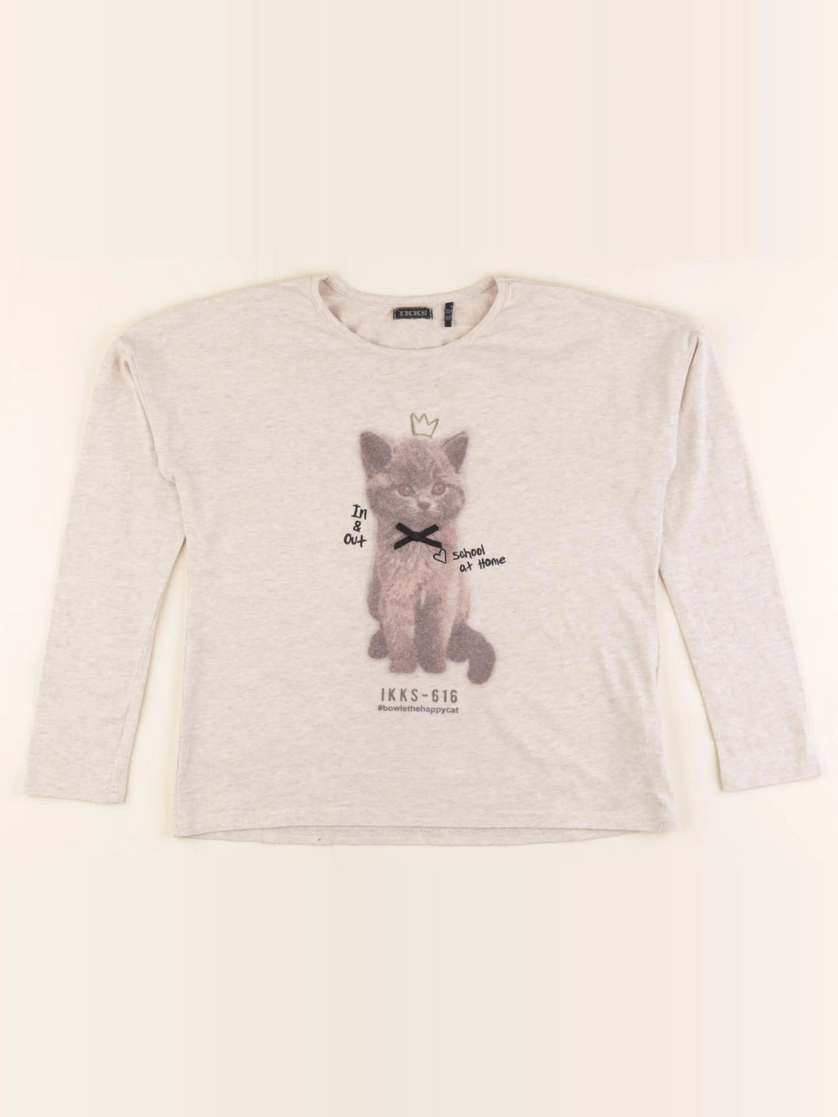 IKKS - tee-shirt beige - 10 ans