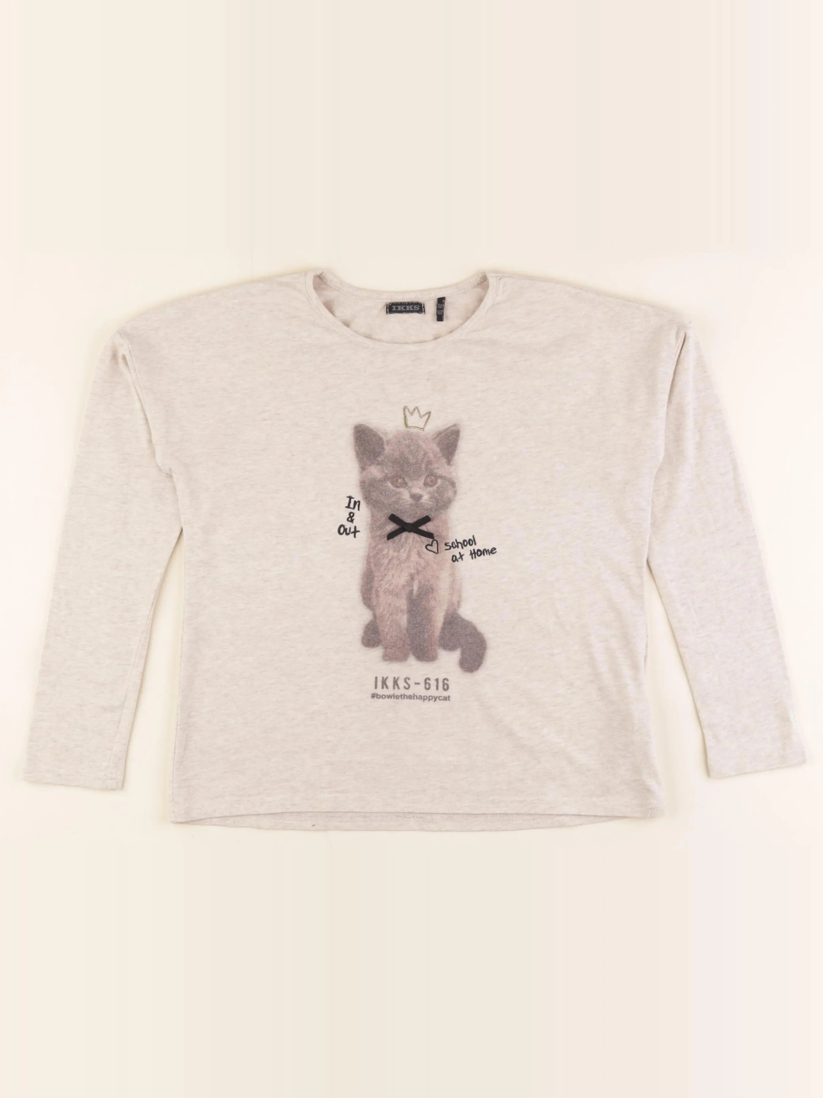 IKKS - tee-shirt beige - 10 ans