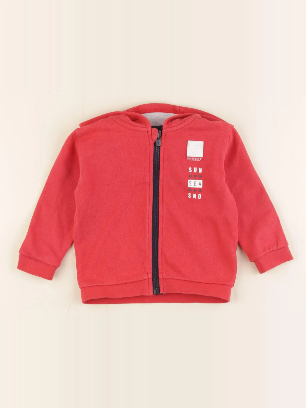 IKKS - sweat imprimé au dos rouge - 12 mois