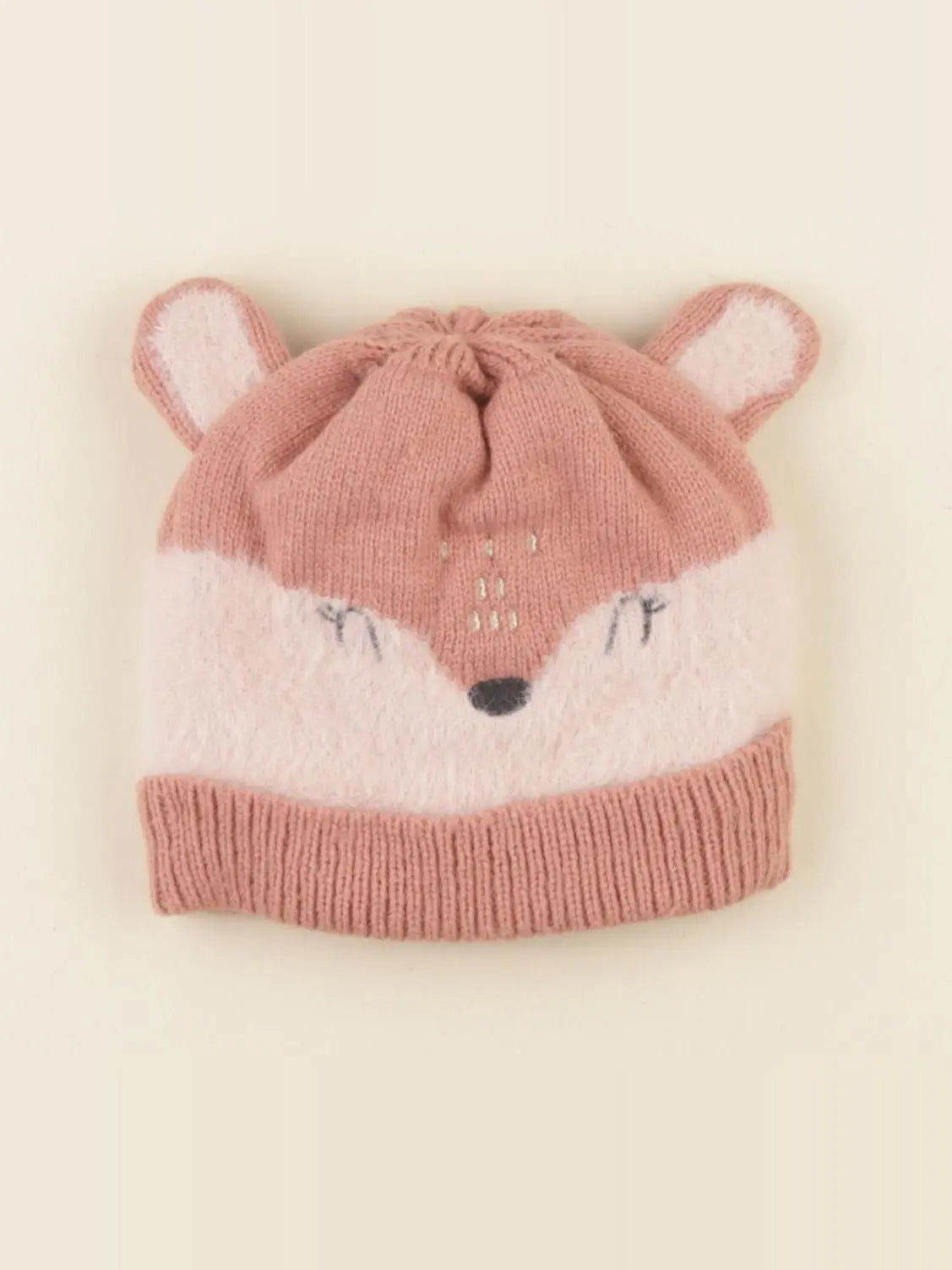 Vertbaudet - bonnet rose - 4/6 ans