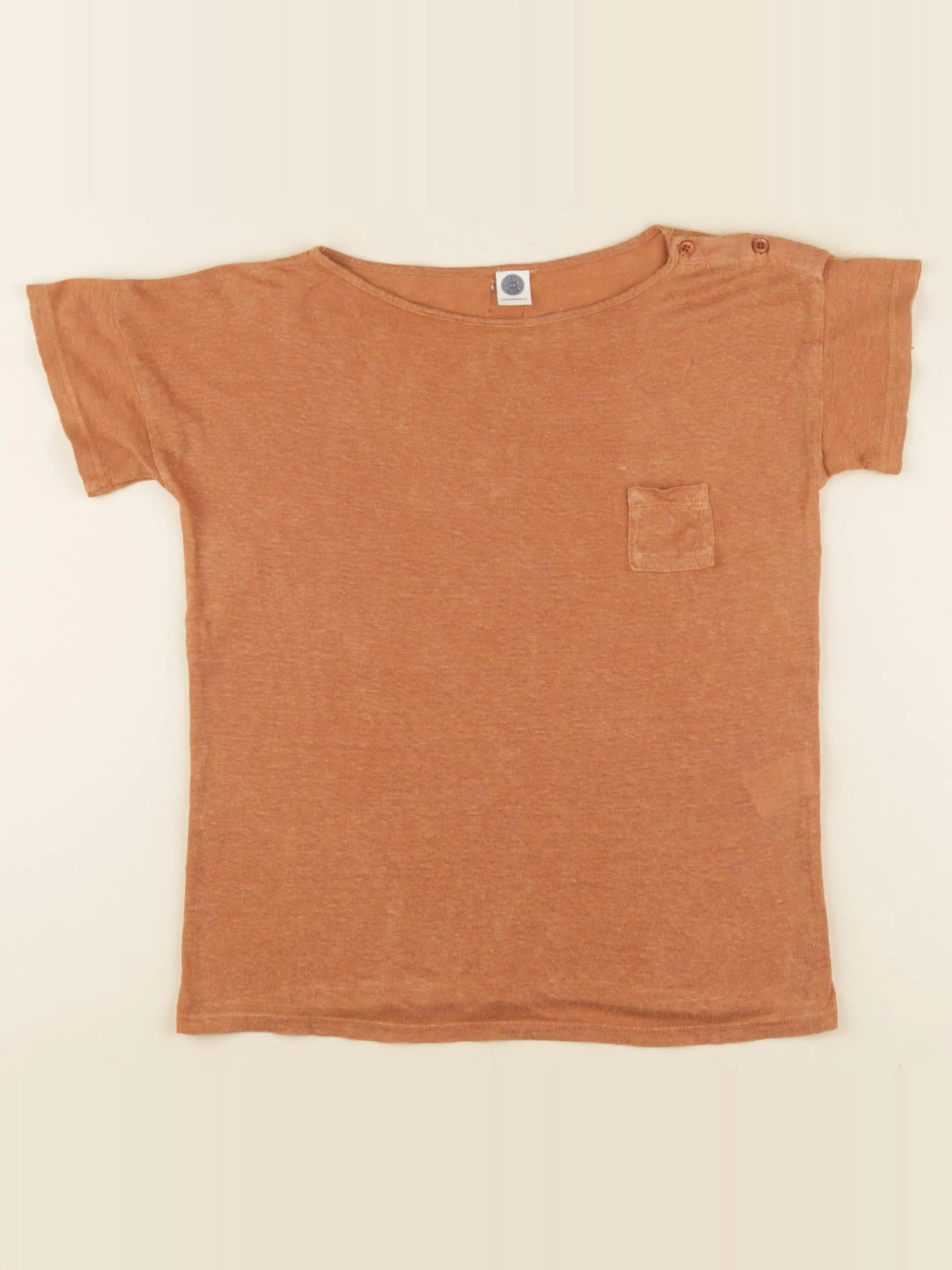 Le Petit Germain - tee-shirt marron - 8 ans
