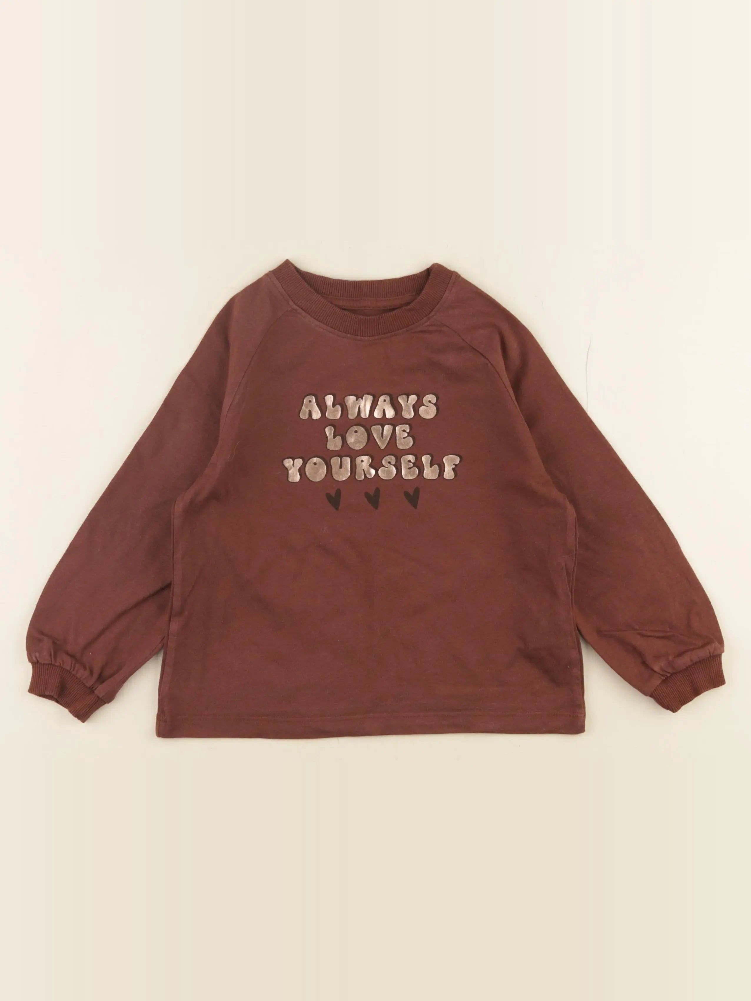 Vertbaudet - tee-shirt marron - 4 ans