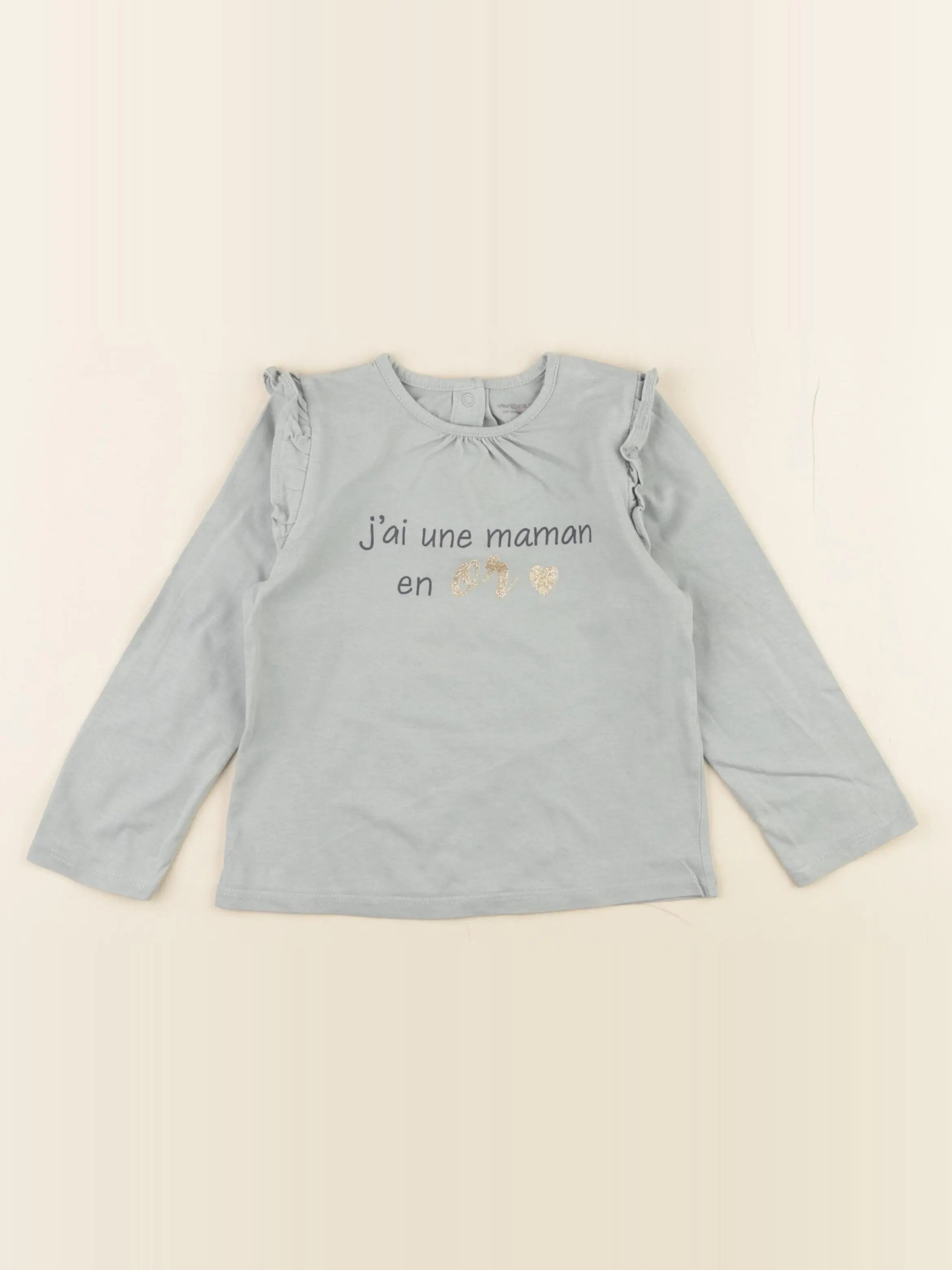 Vertbaudet - tee-shirt vert - 36 mois
