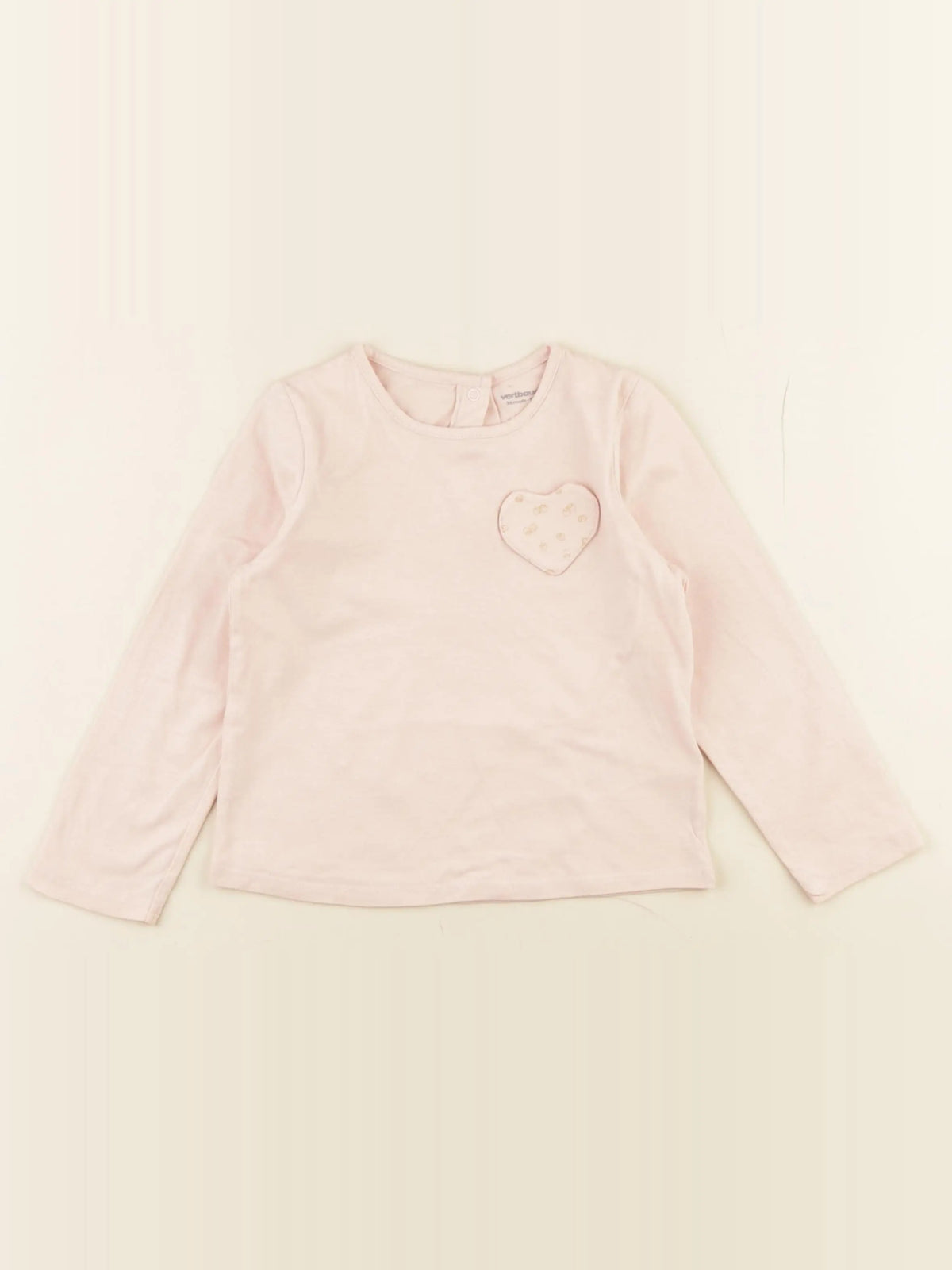 Vertbaudet - tee-shirt rose - 36 mois