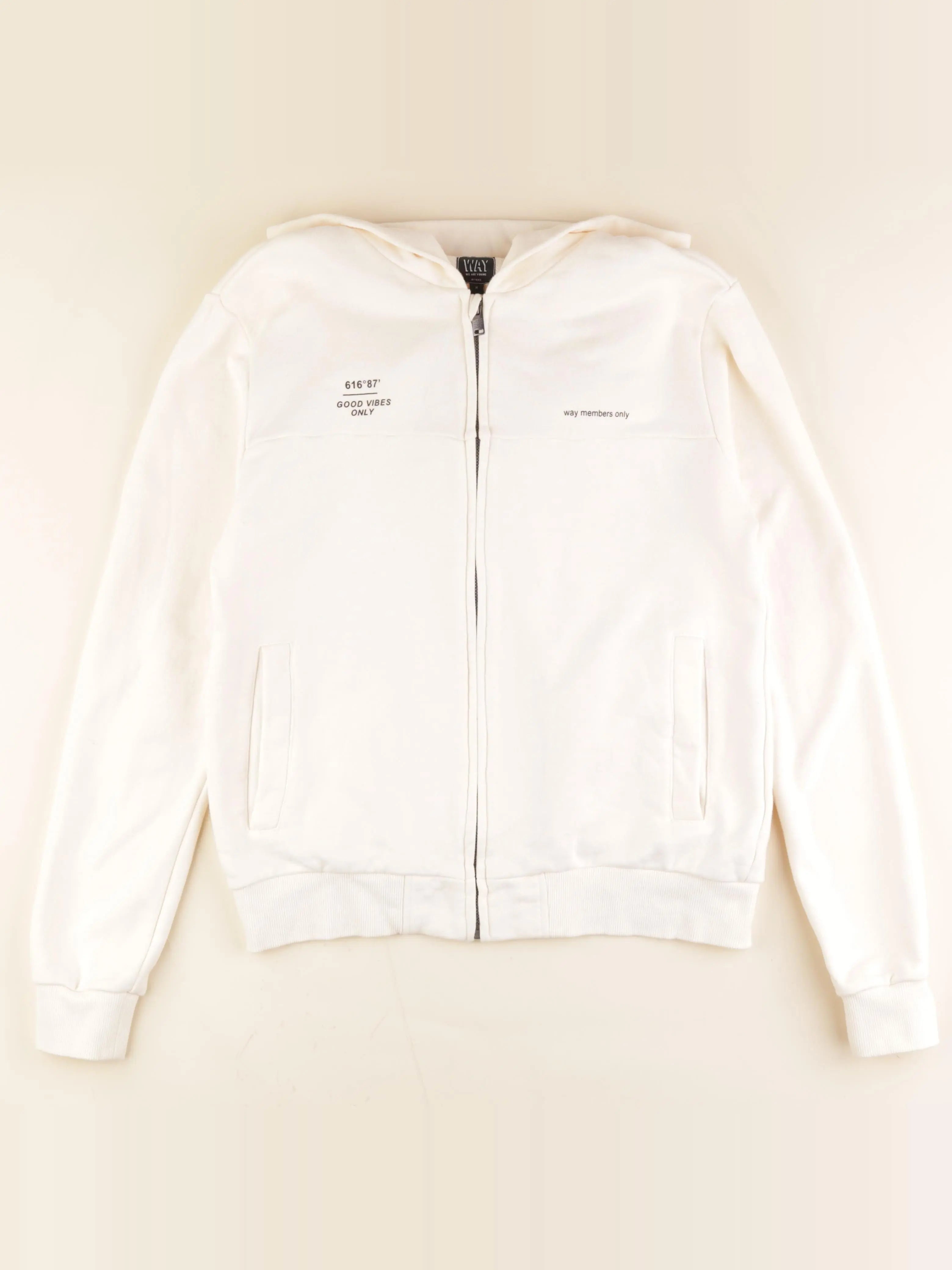 IKKS - sweat imprimé au dos beige - 16 ans