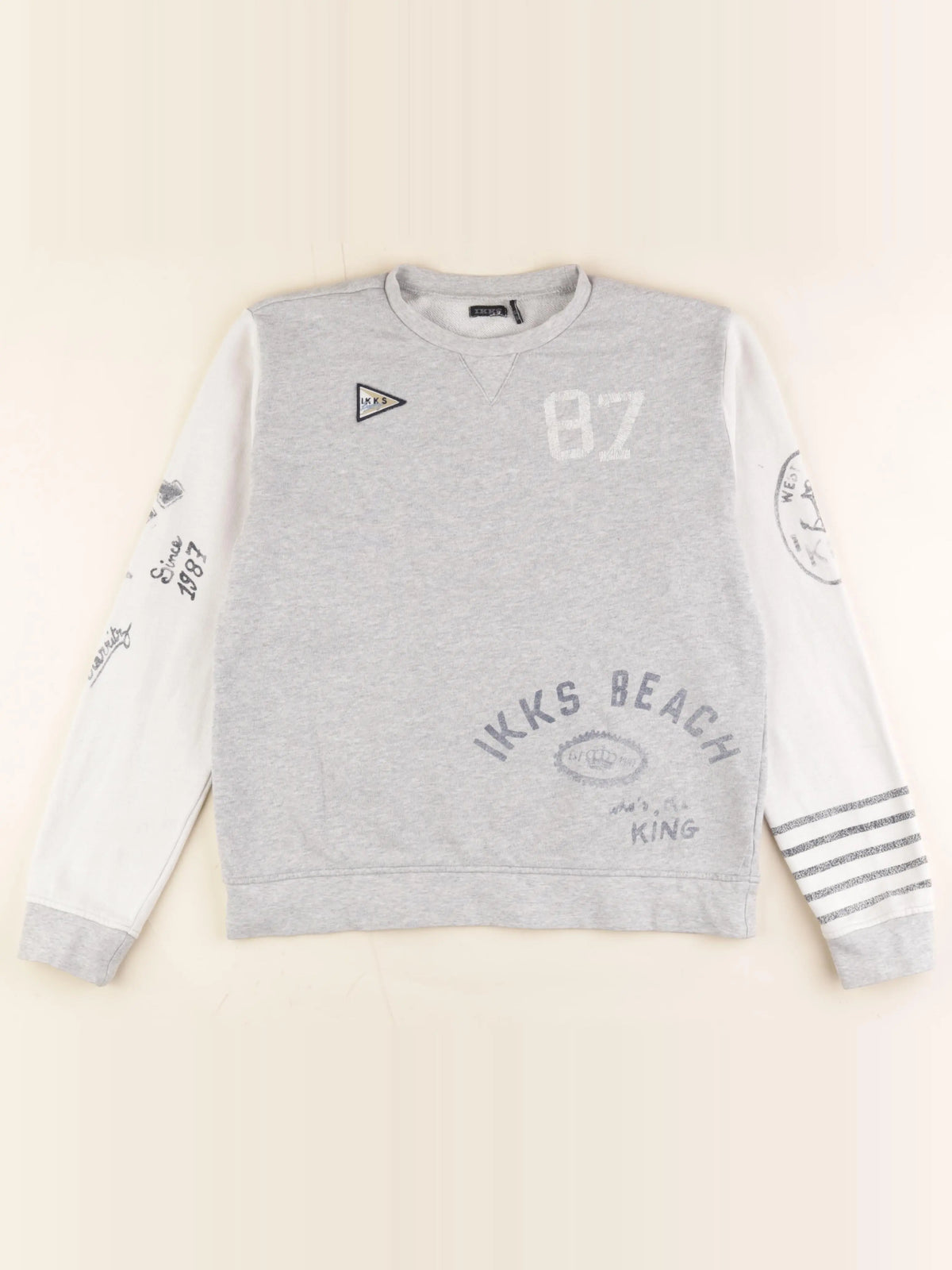 IKKS - sweat gris - 14 ans