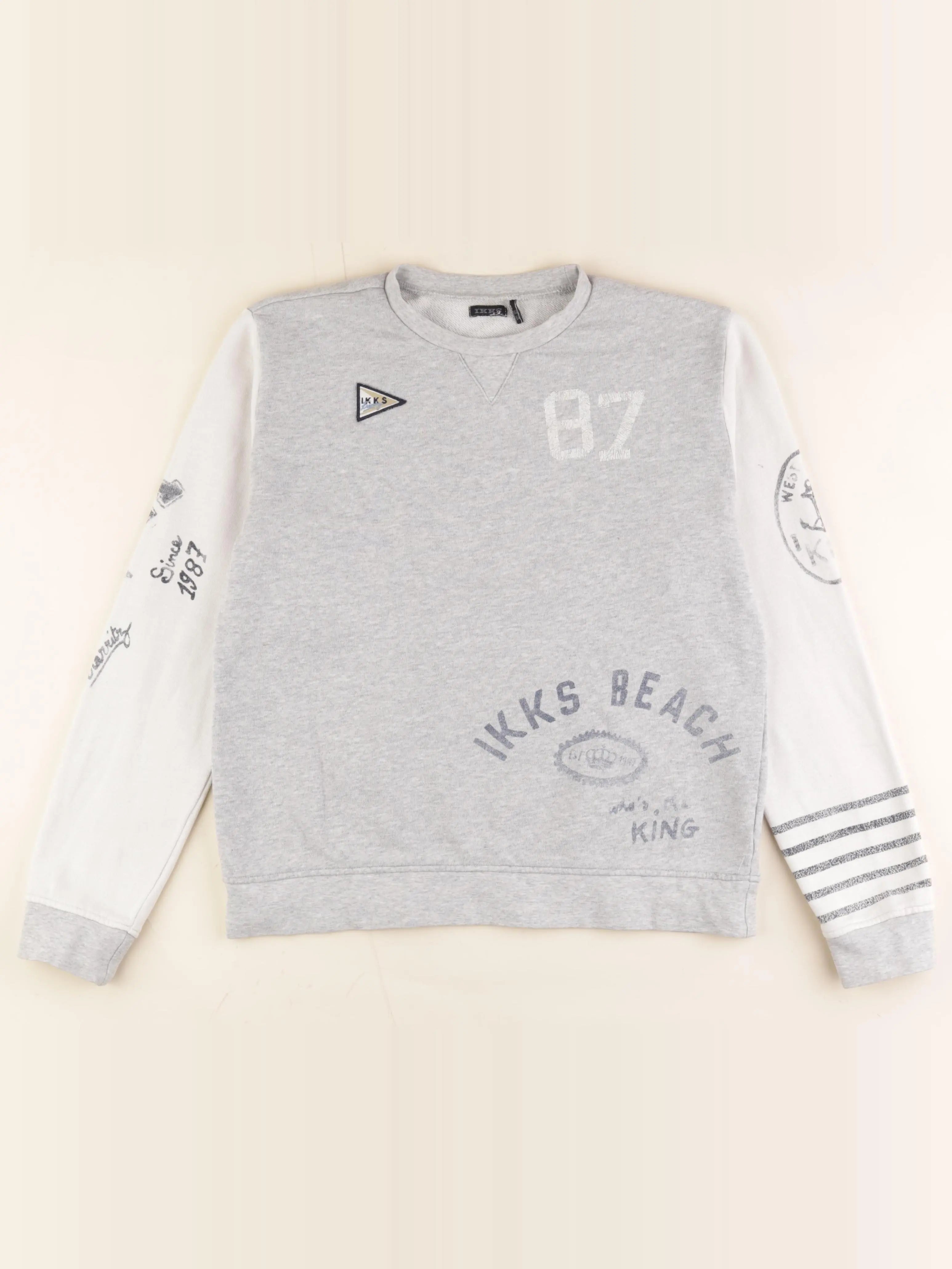 IKKS - sweat gris - 14 ans