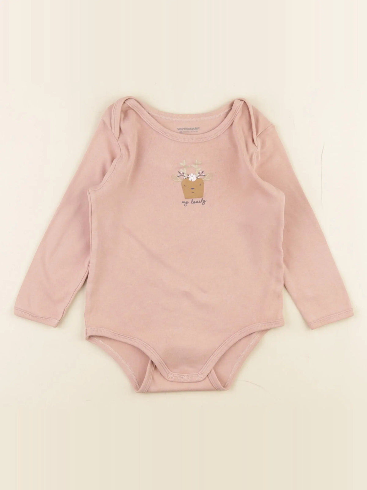 Vertbaudet - body rose - 36 mois