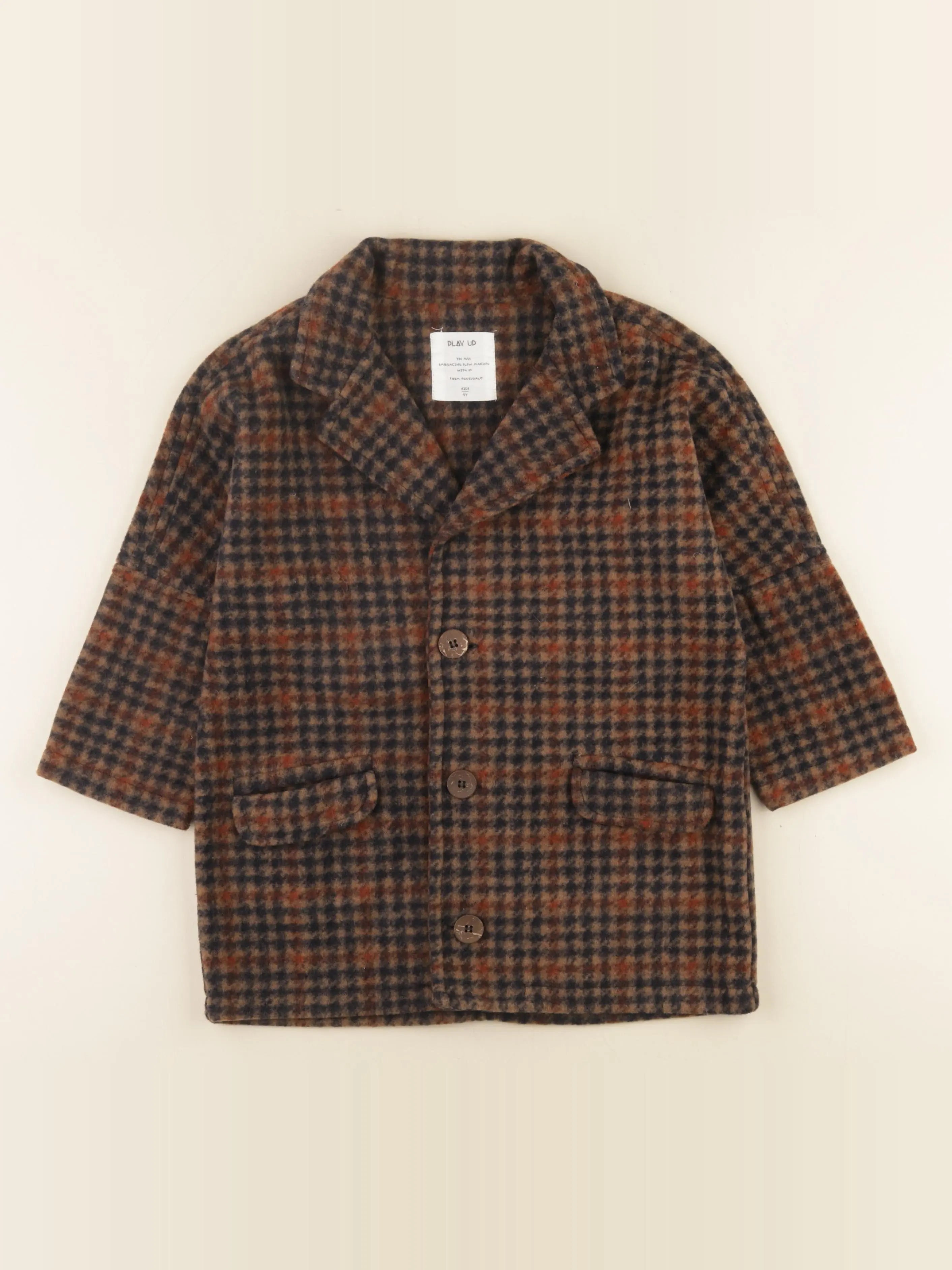 Play Up - manteau marron, bleu - 5 ans