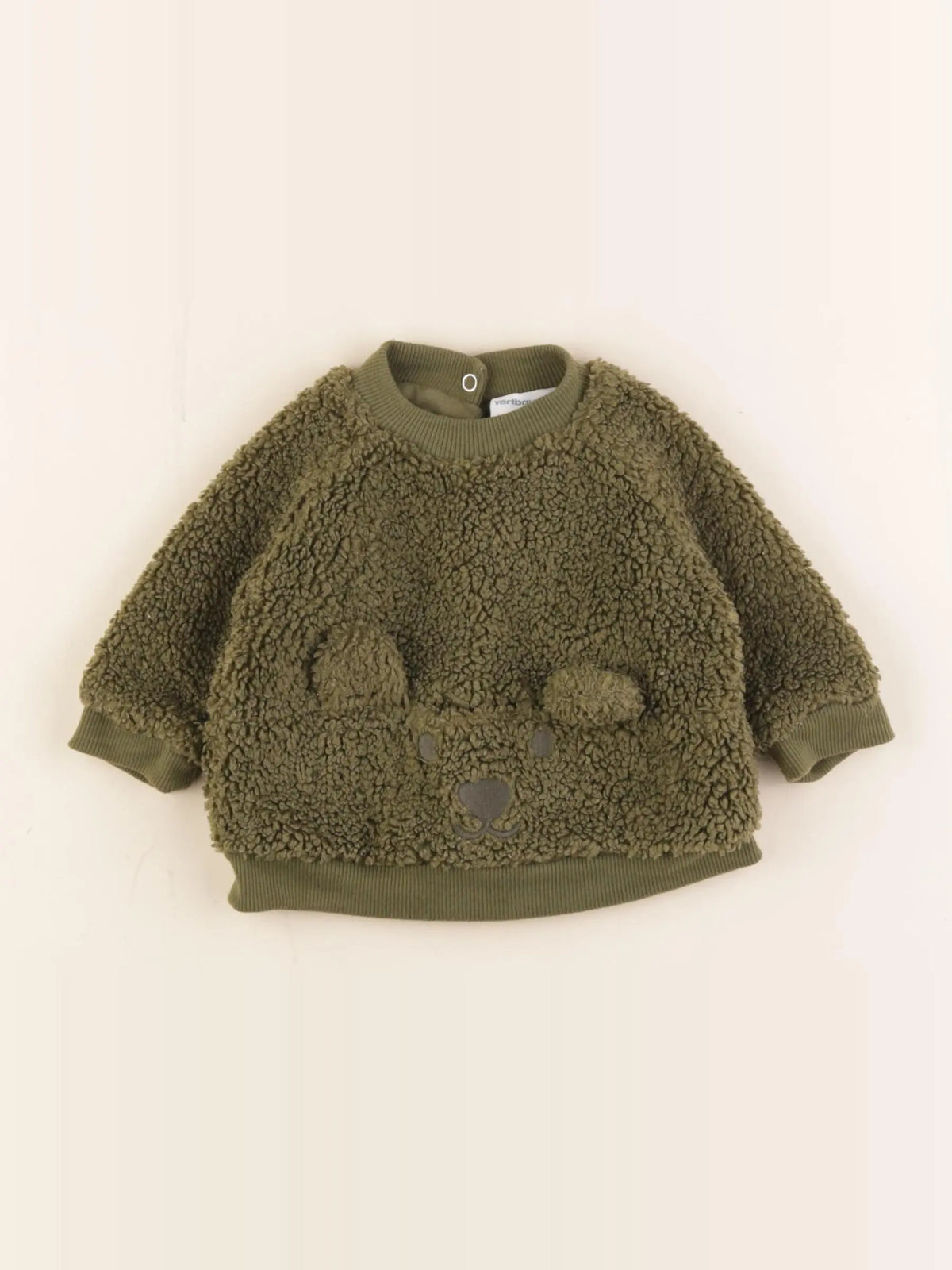 Vertbaudet - sweat vert - 3 mois