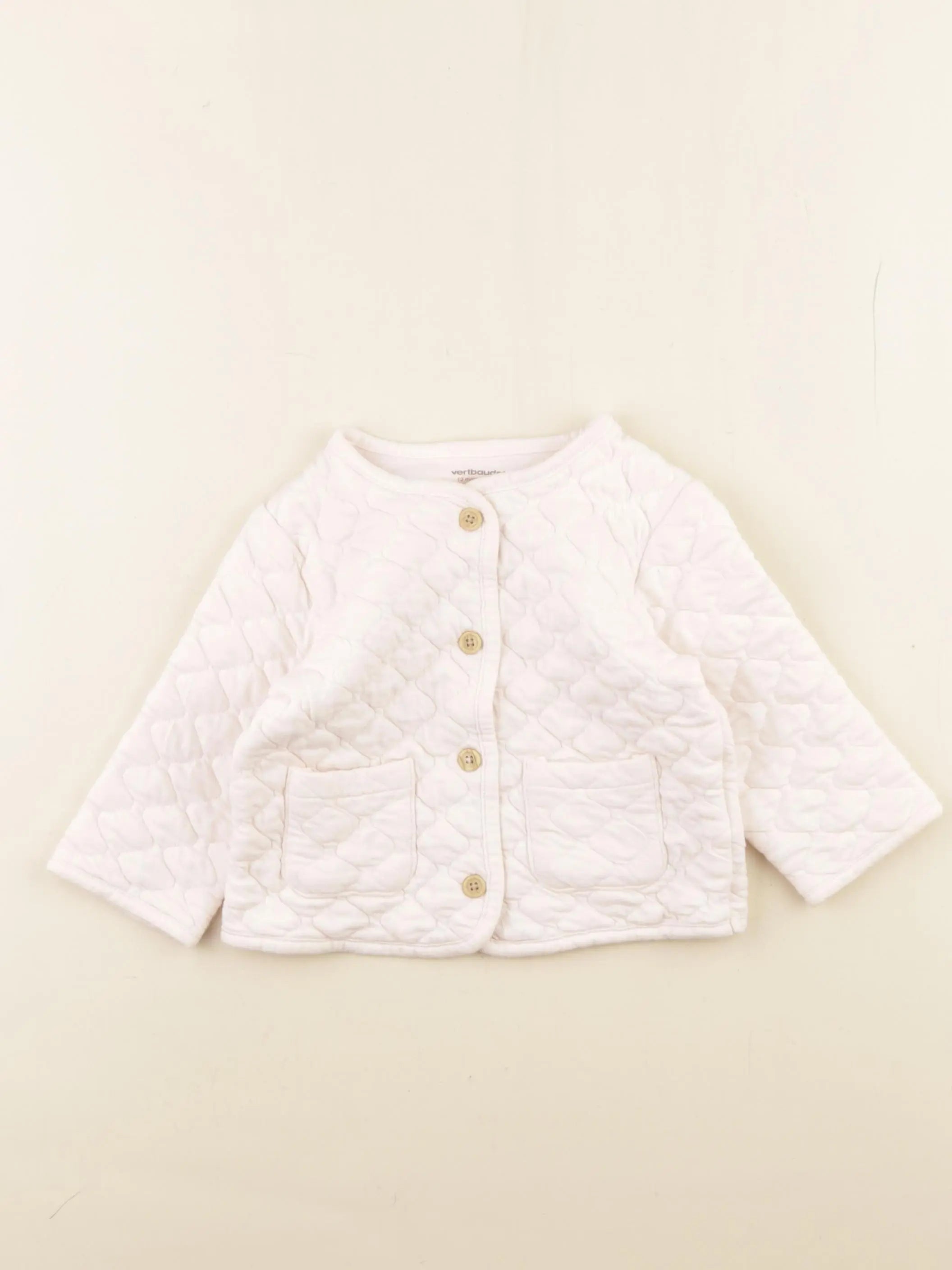 Vertbaudet - sweat rose - 12 mois