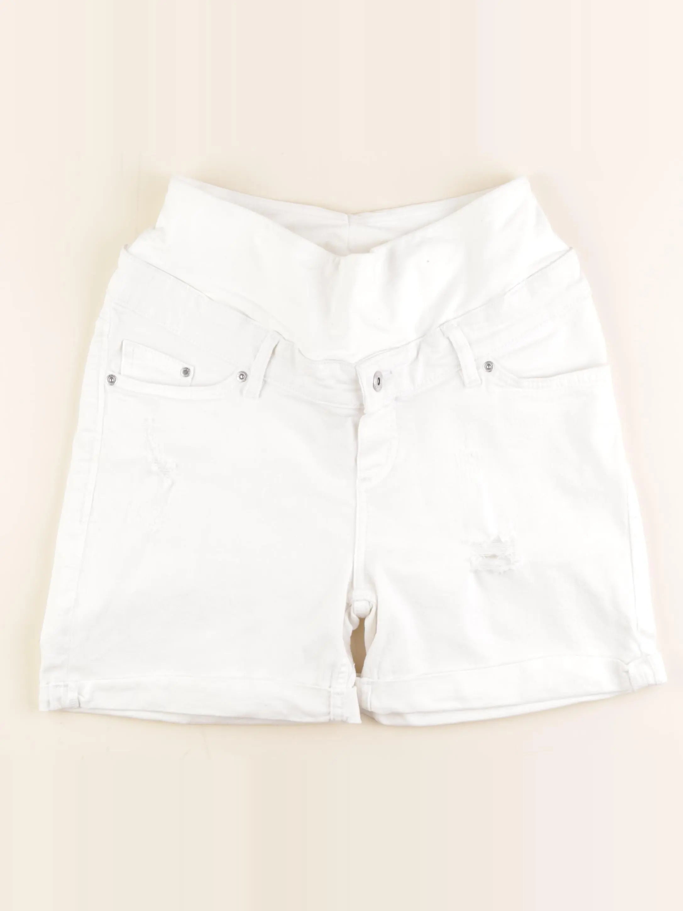 H&M - short grossesse blanc - 38