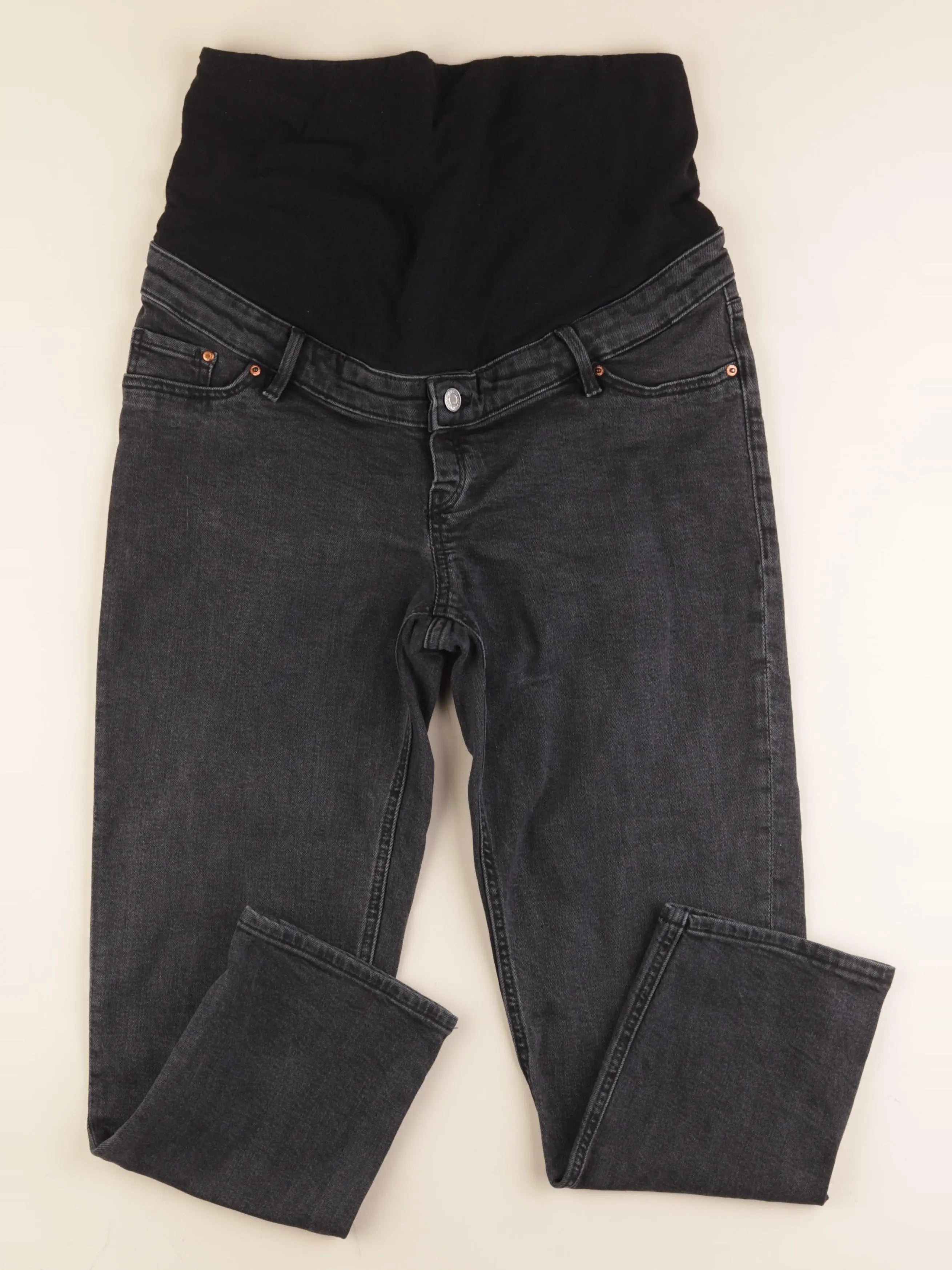 H&M - jean grossesse gris - m