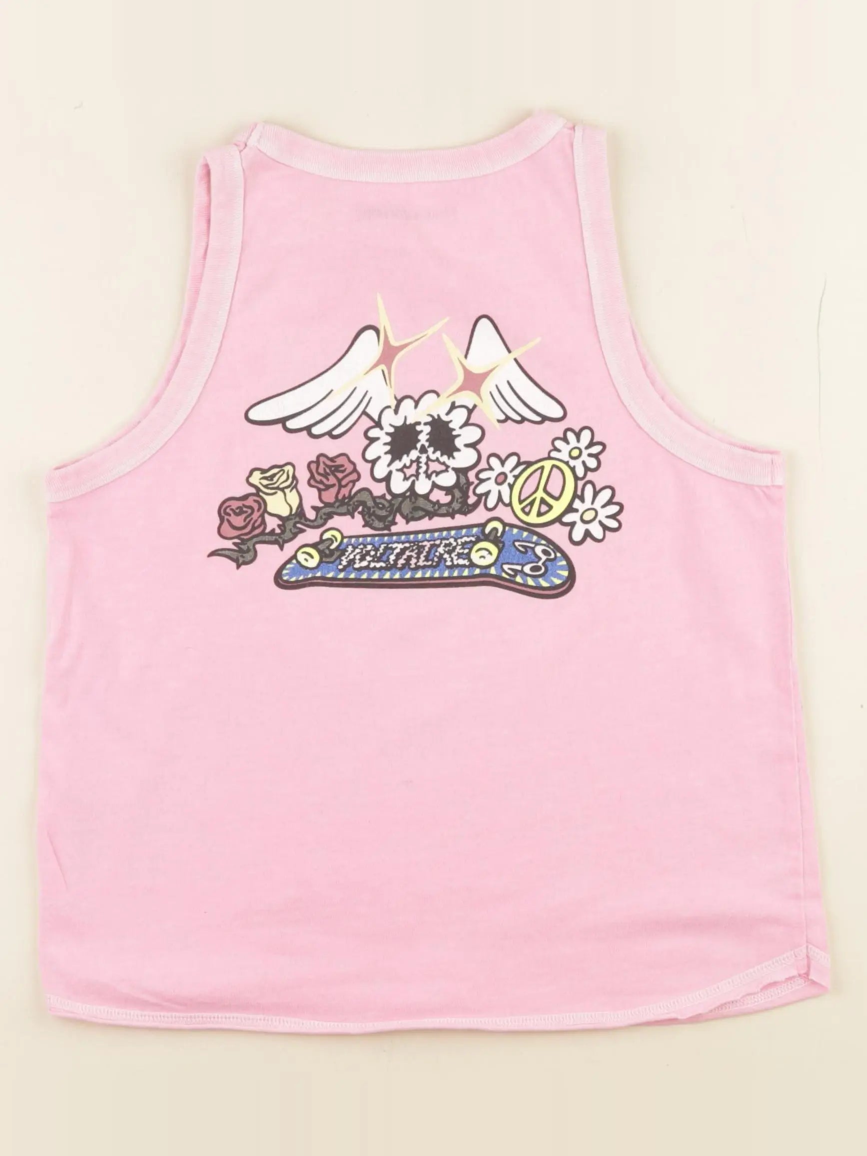 Zadig & Voltaire - débardeur imprimé au dos rose - 12 ans