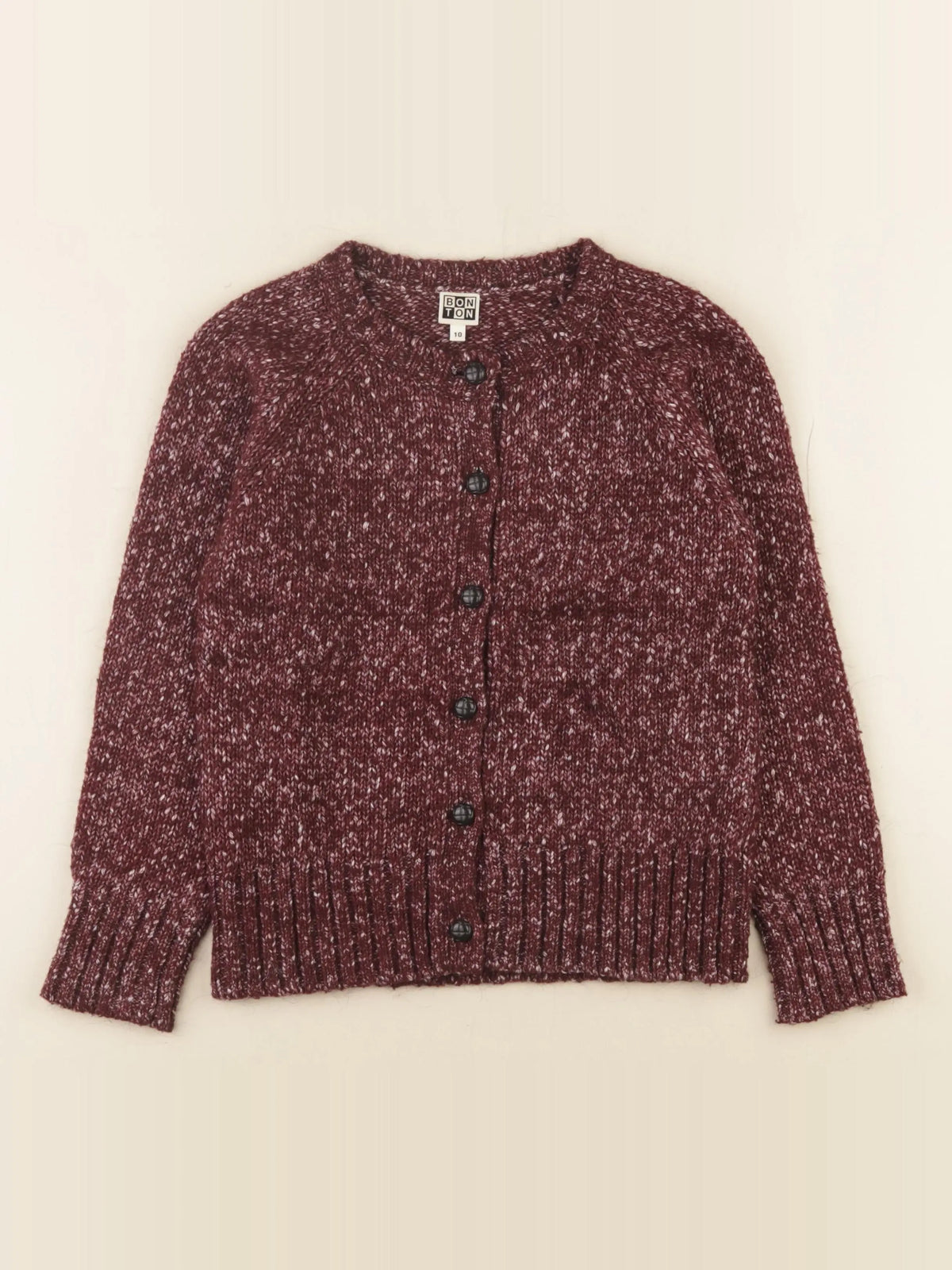 Bonton - gilet violet - 10 ans